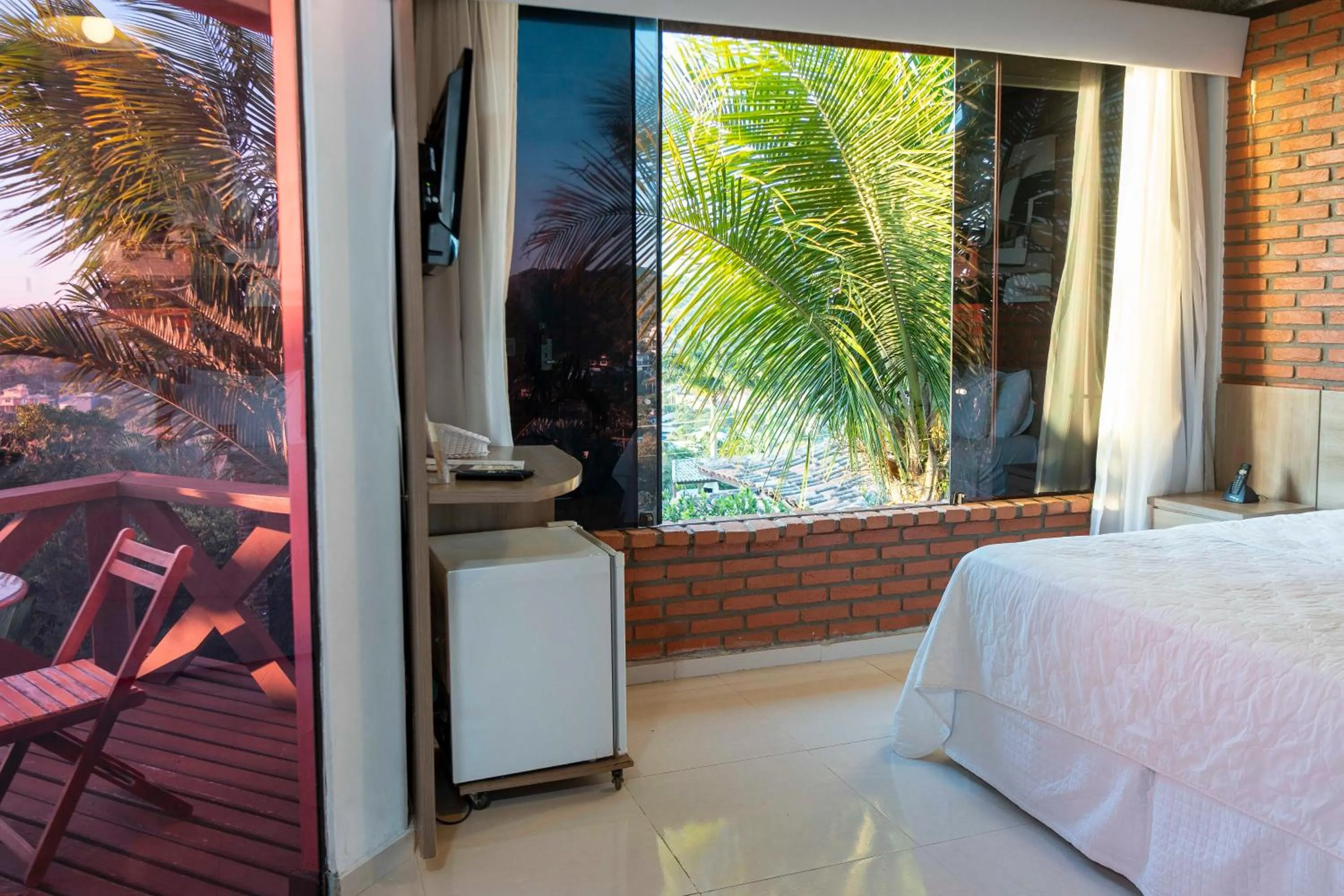 View (from property/room), Bed in Costa do Sol Boutique Hotel