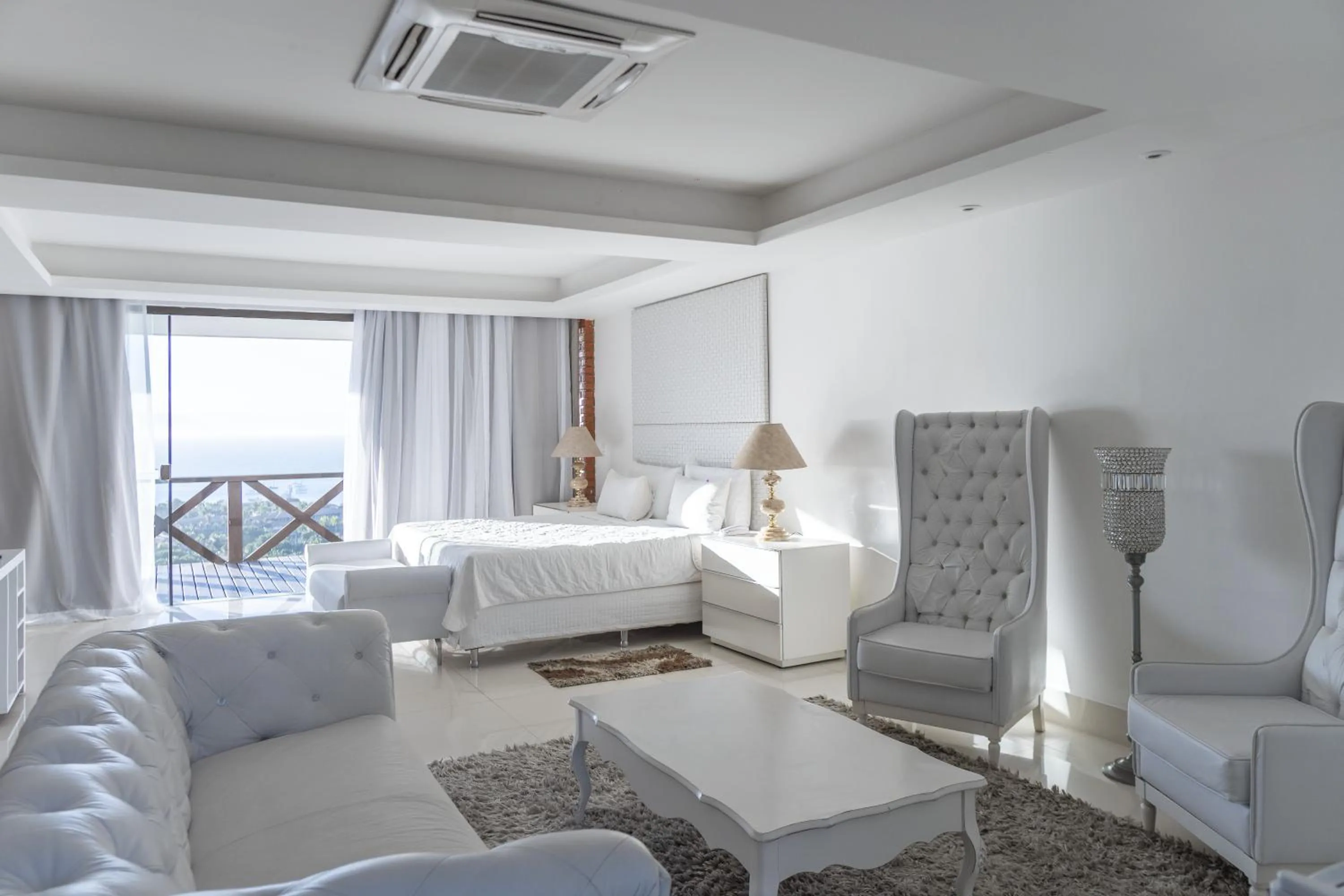 View (from property/room), Bed in Costa do Sol Boutique Hotel