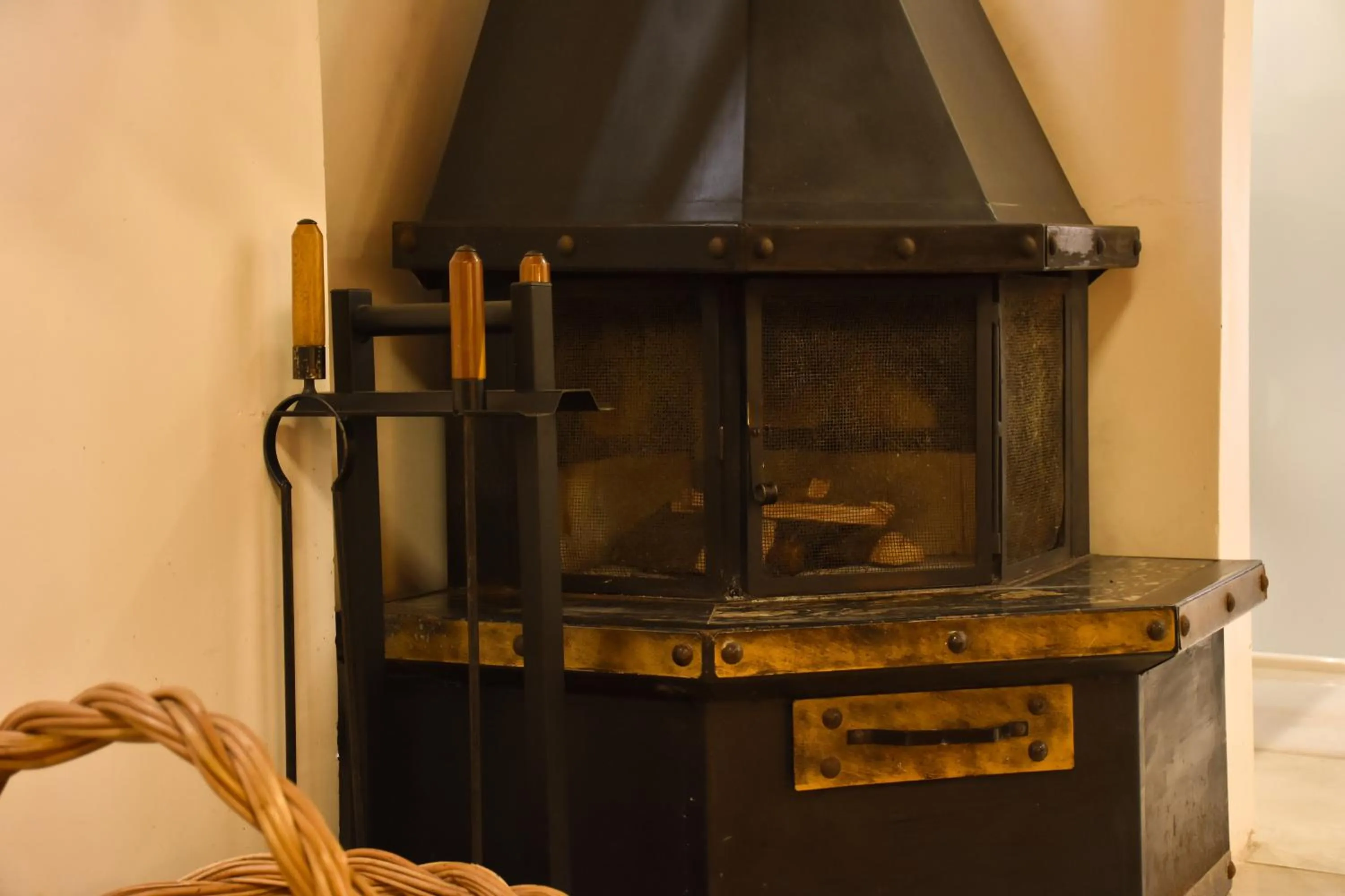 fireplace in Pousada Borô