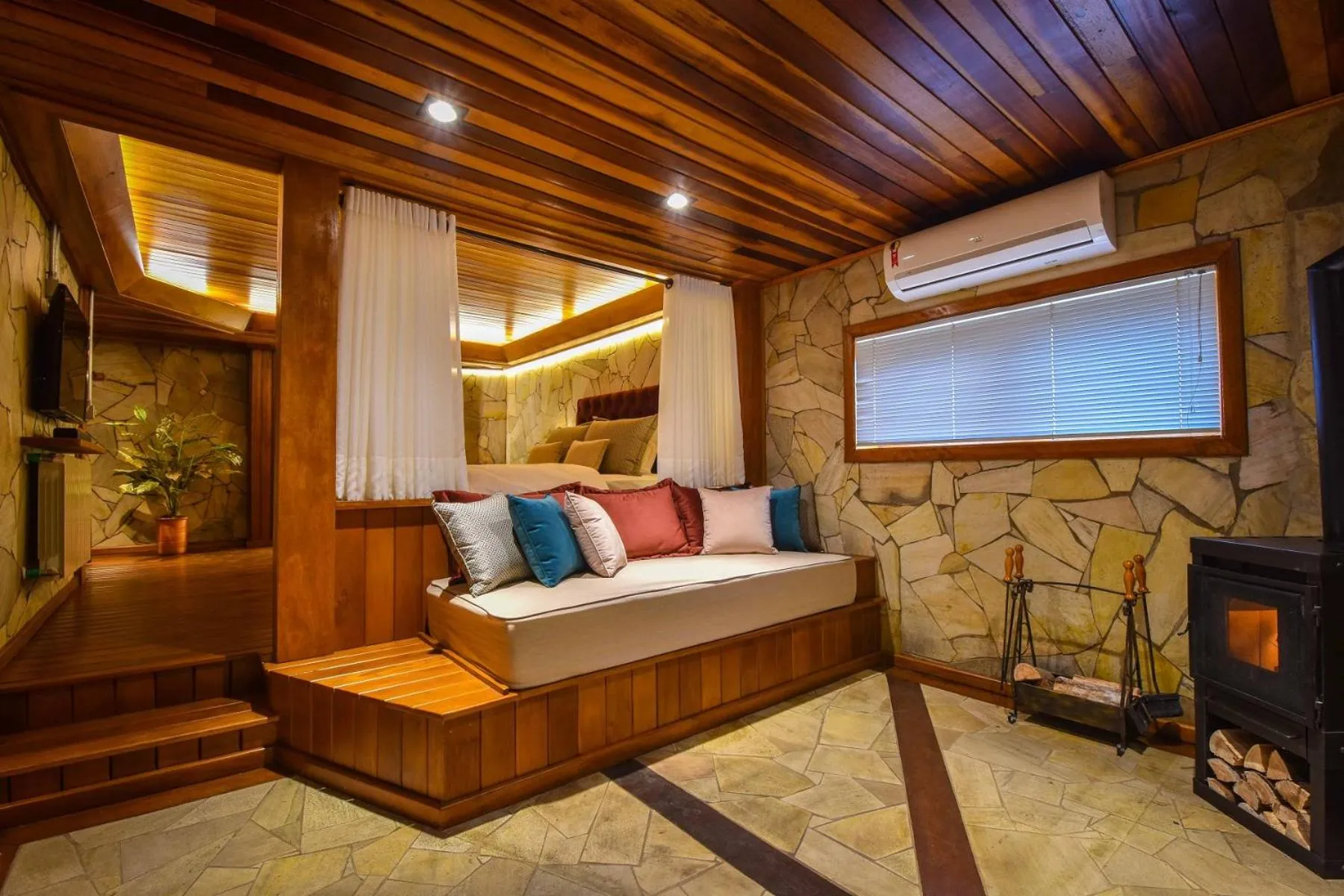 Seating area in Pousada Borô