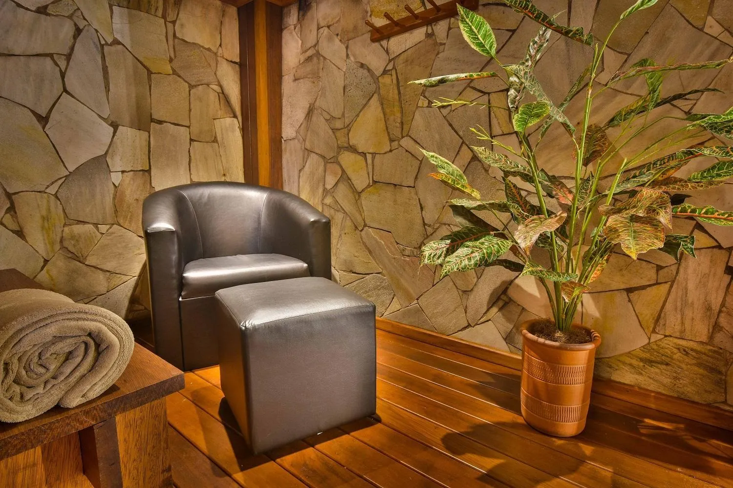 Seating area in Pousada Borô