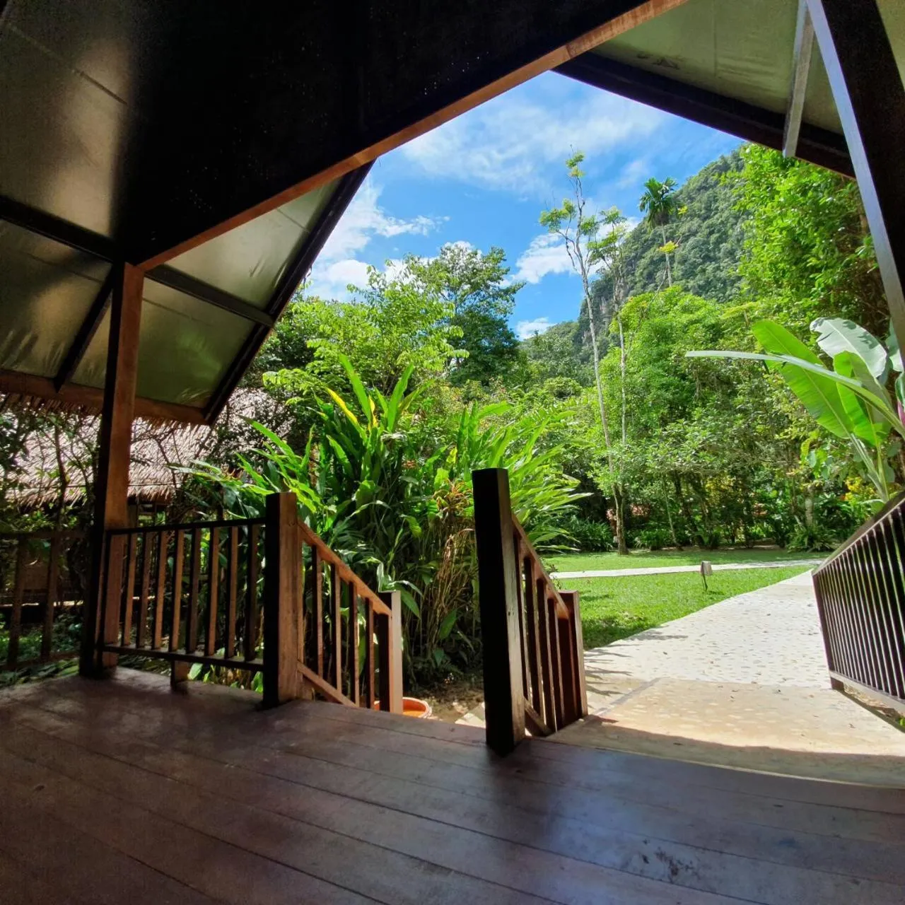 Patio in Our Jungle House