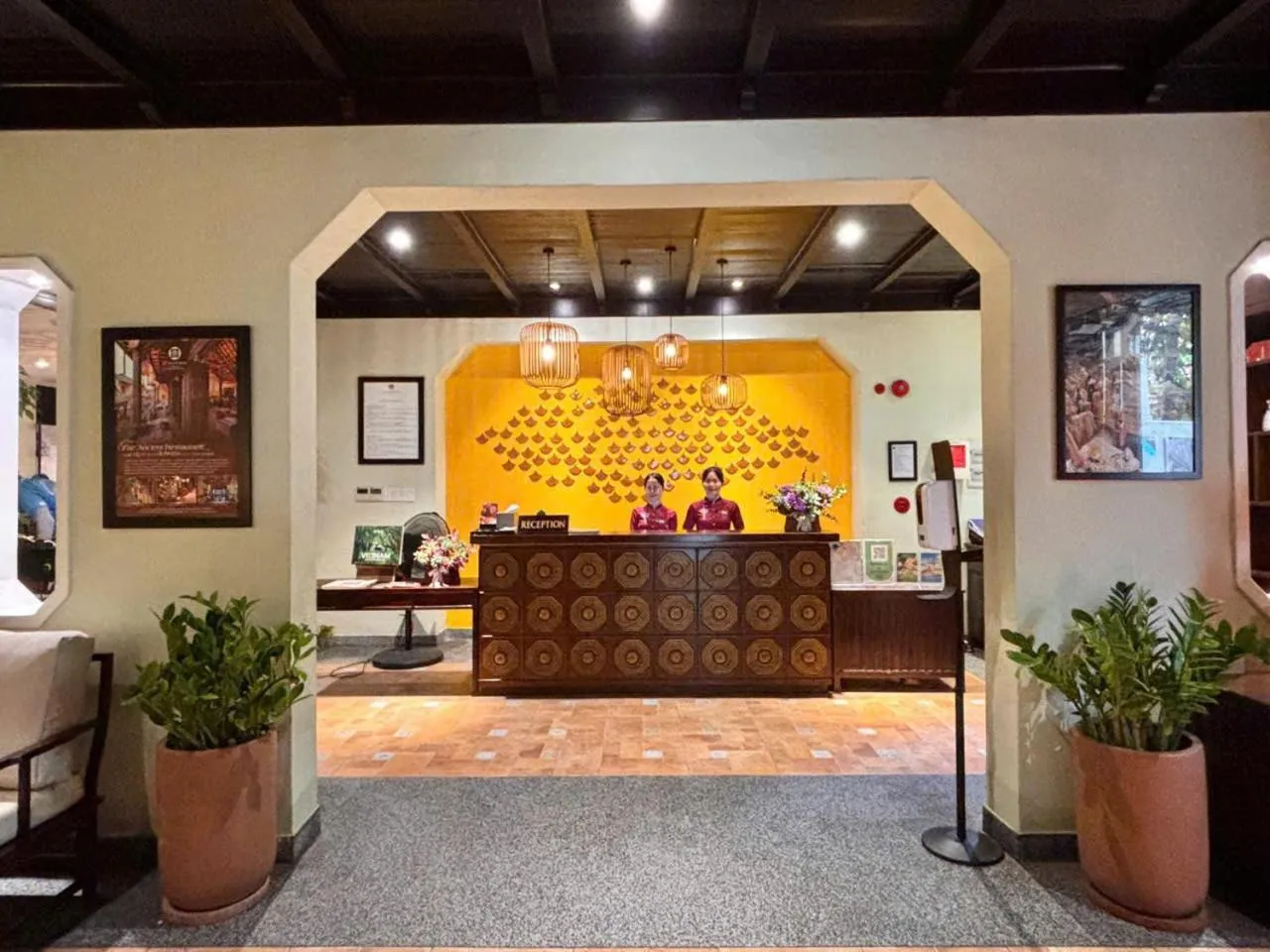 Lobby or reception in Little Riverside Hoi An . A Luxury Hotel & Spa