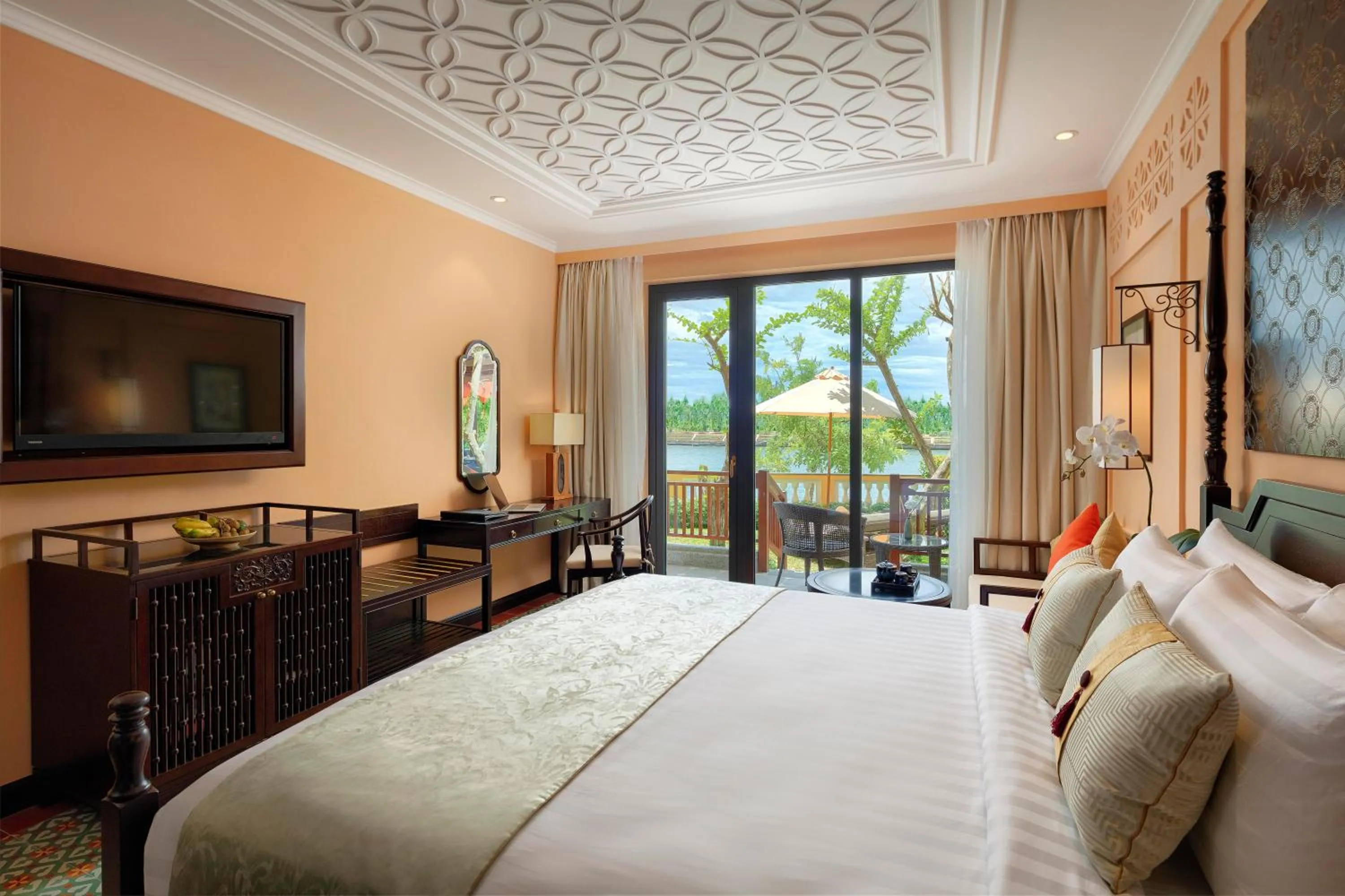 Bedroom, Bed in Little Riverside Hoi An . A Luxury Hotel & Spa