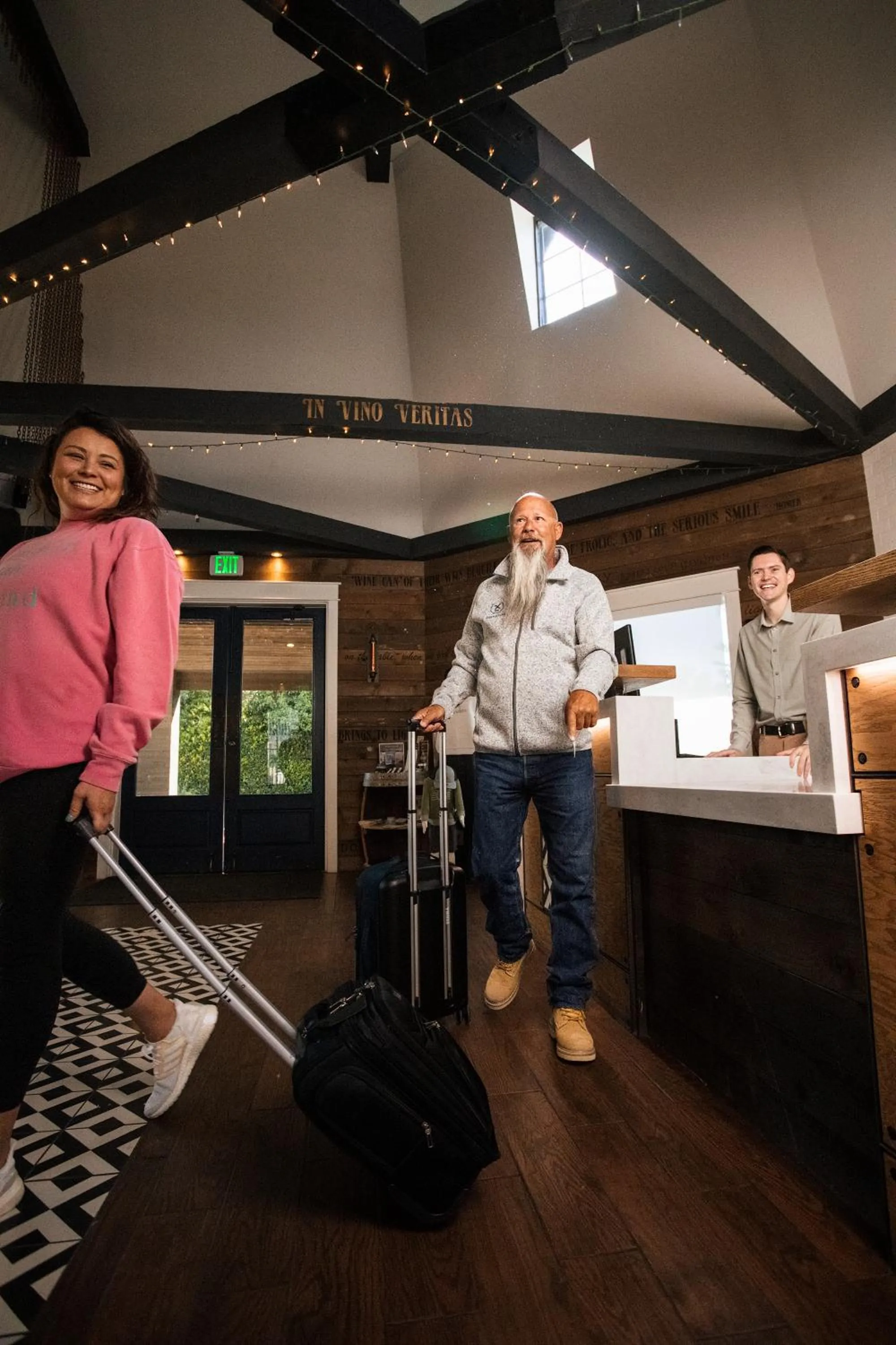 Lobby or reception in Sideways Inn