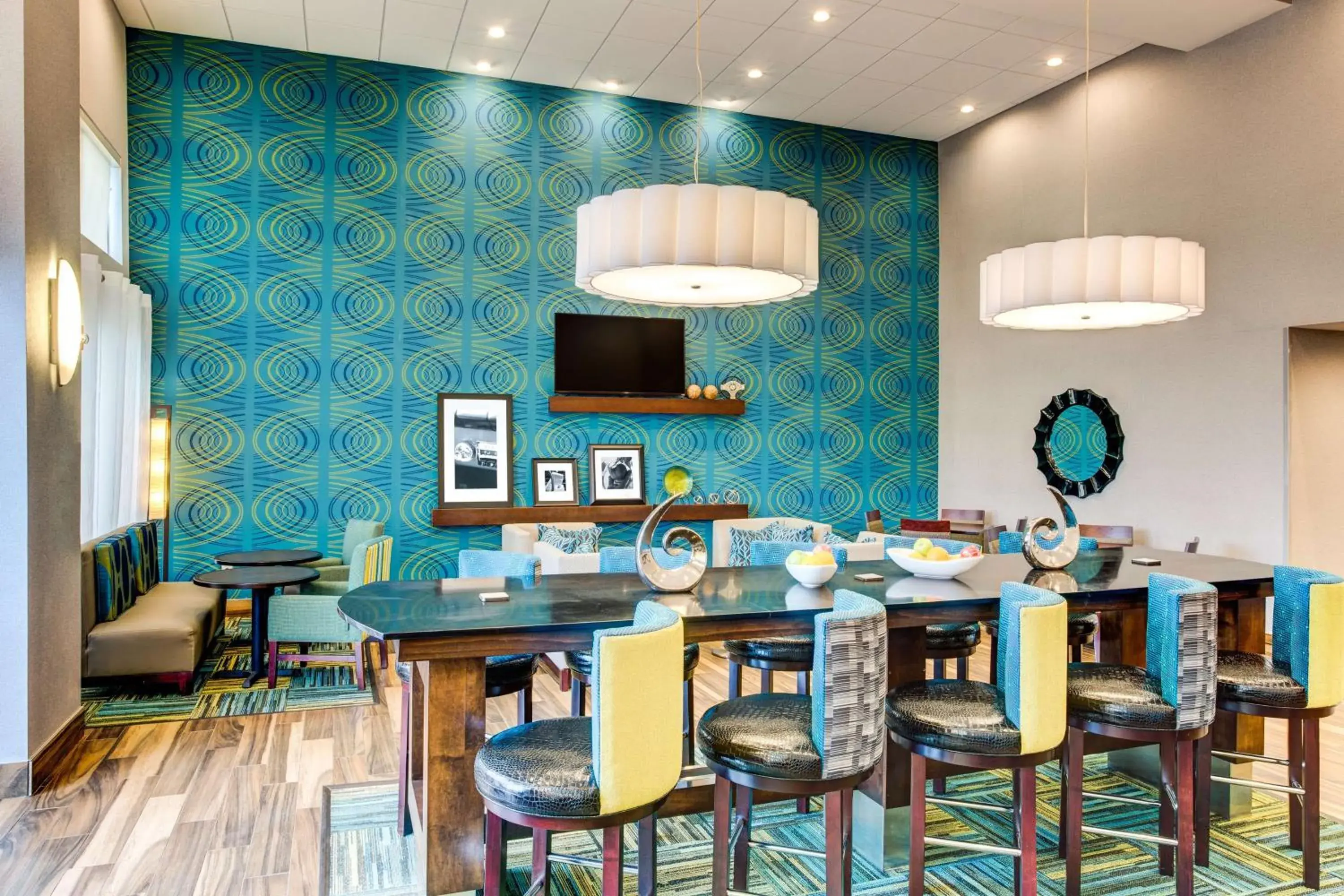 Lobby or reception in Hampton Inn Macon - I-475 Lobby or reception in Hampton Inn Macon - I-475
