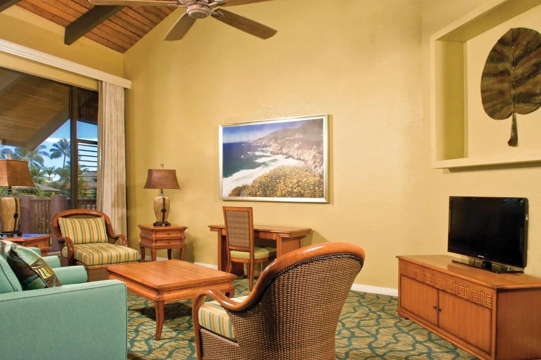 Living room in Club Wyndham Ka Eo Kai Living room in Club Wyndham Ka Eo Kai