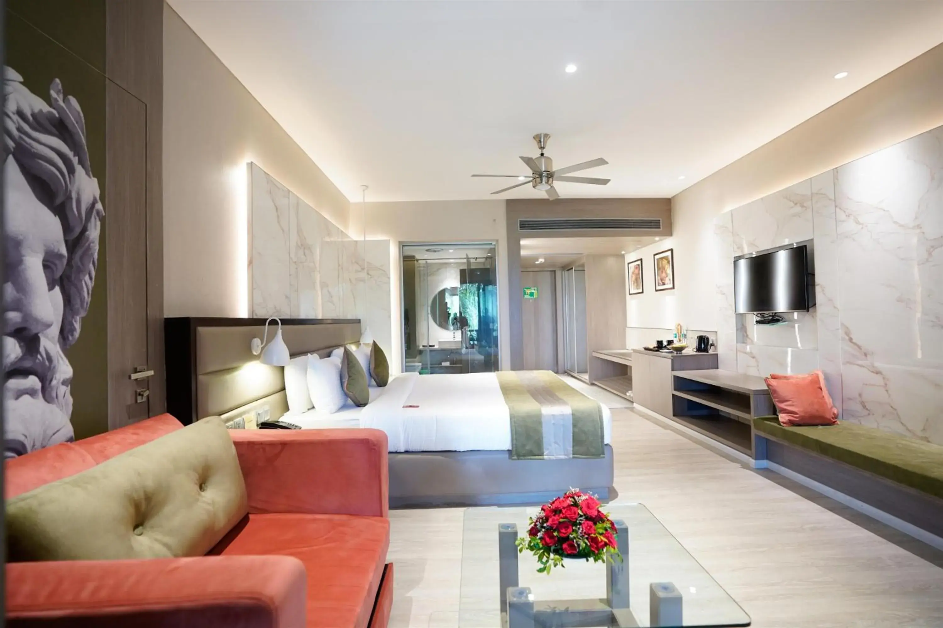 Seating area, Bed in The Corinthians Resort Seating area, Bed in The Corinthians Resort