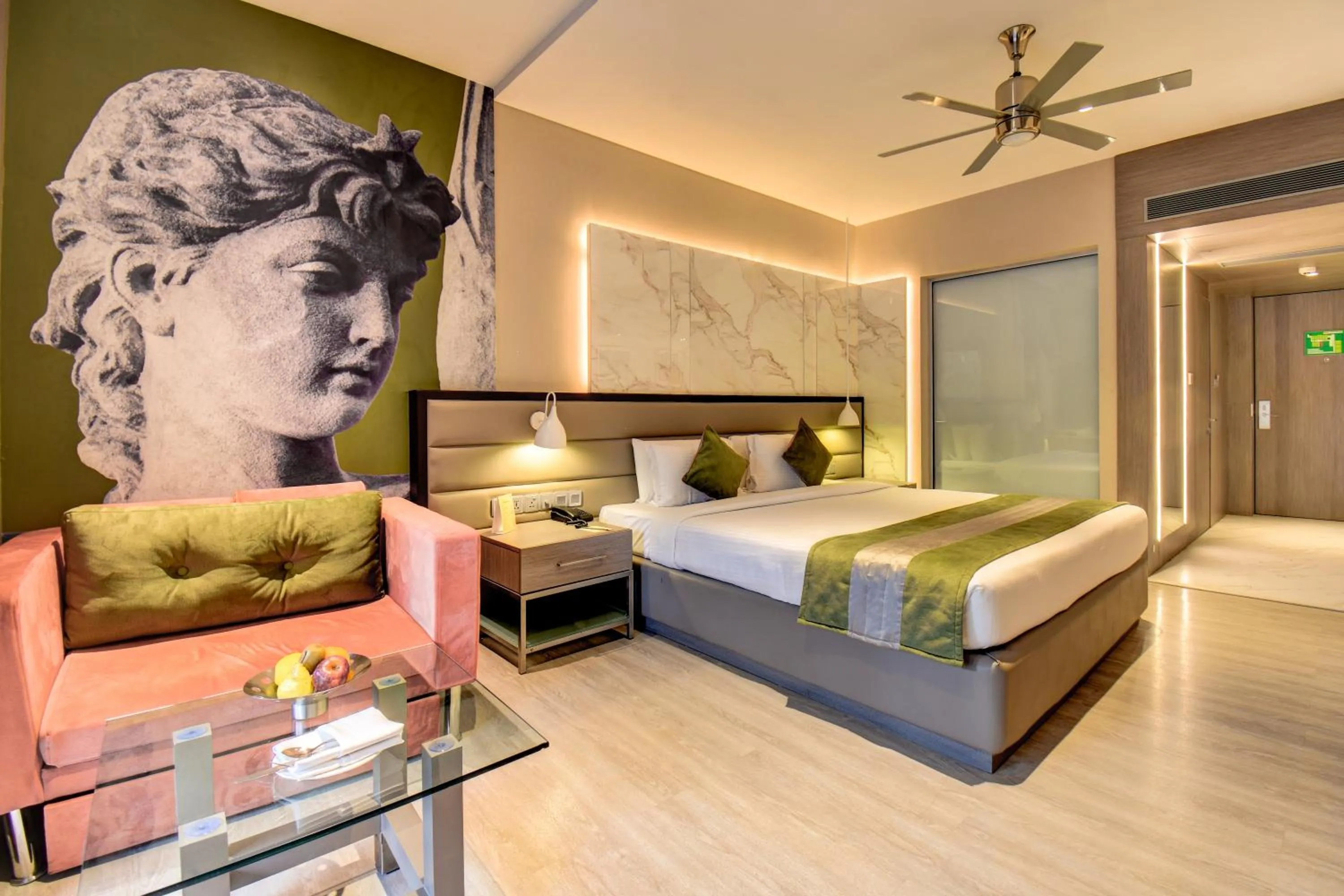 Bed in The Corinthians Resort