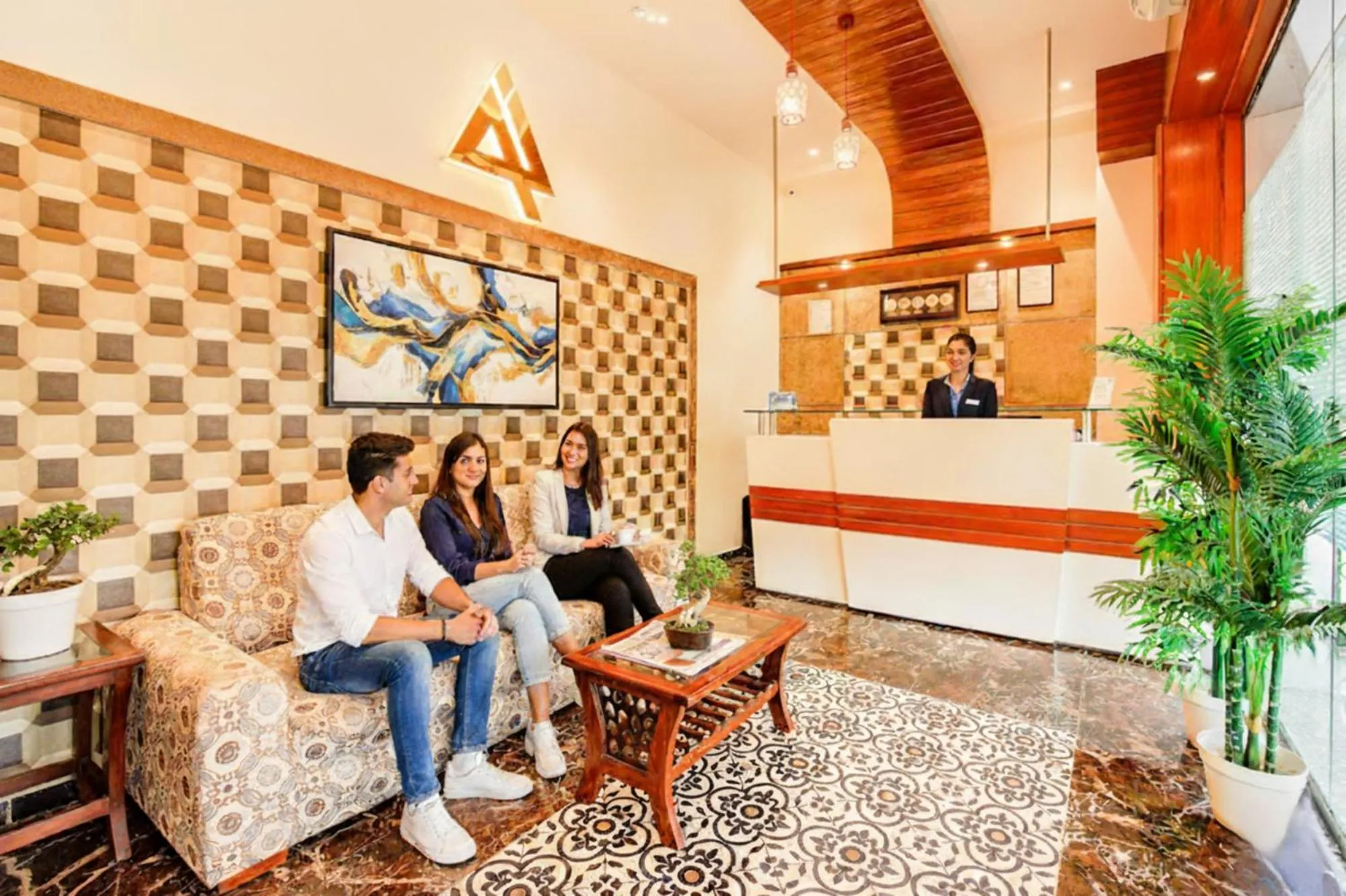 Lobby or reception in FabHotel Axis International - Nr Mumbai International Airport