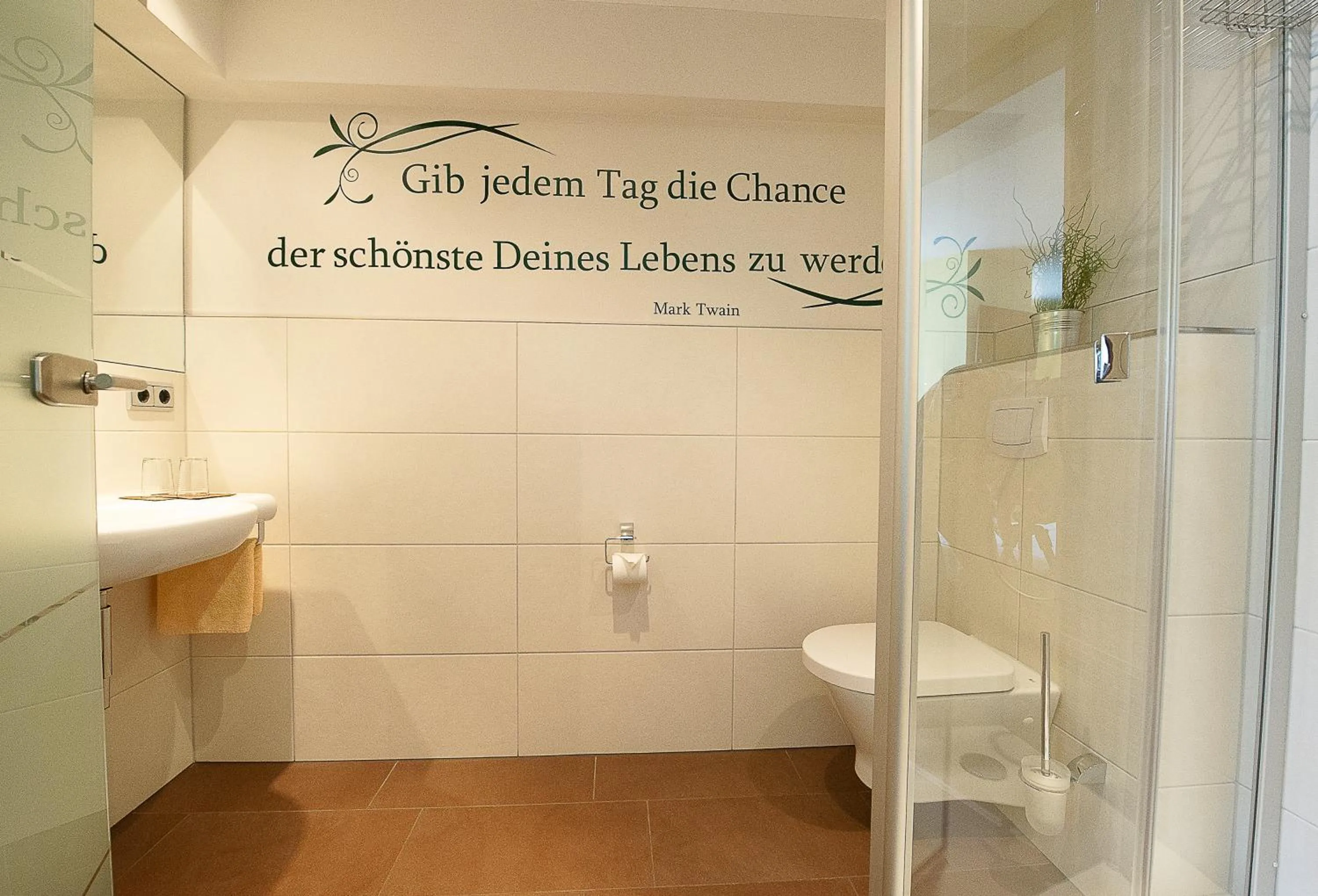 Shower in Hotel Meyer