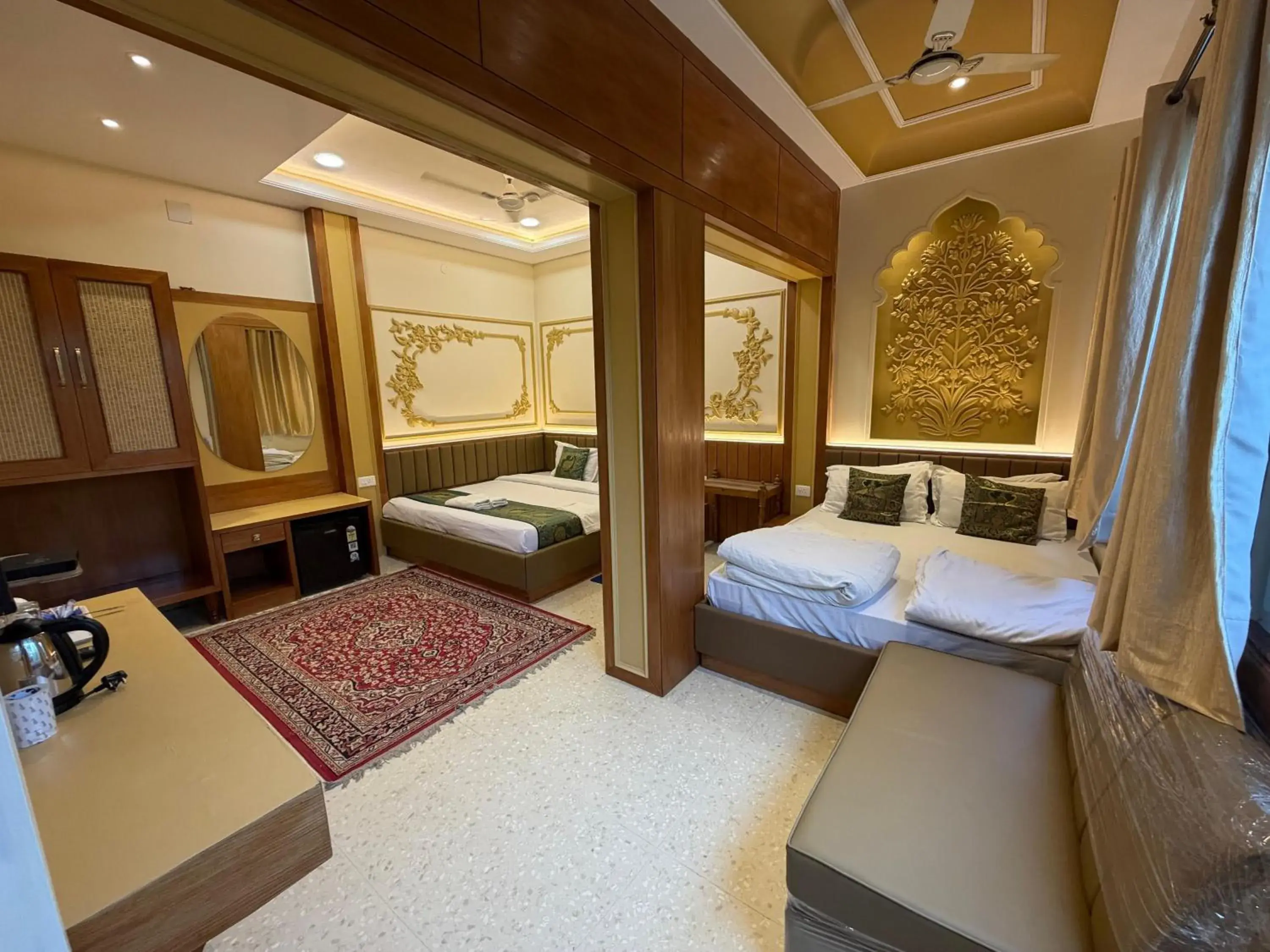 Bed in Hotel Temple On Ganges Bed in Hotel Temple On Ganges