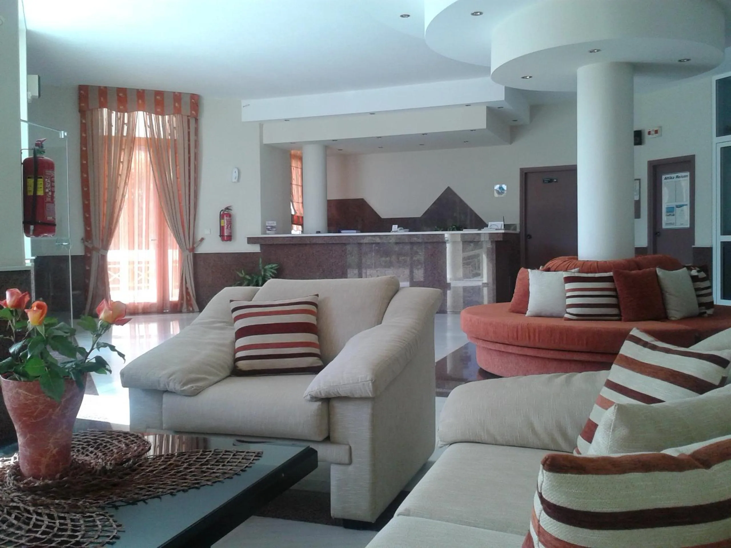 Lobby or reception in Polyrizos Hotel