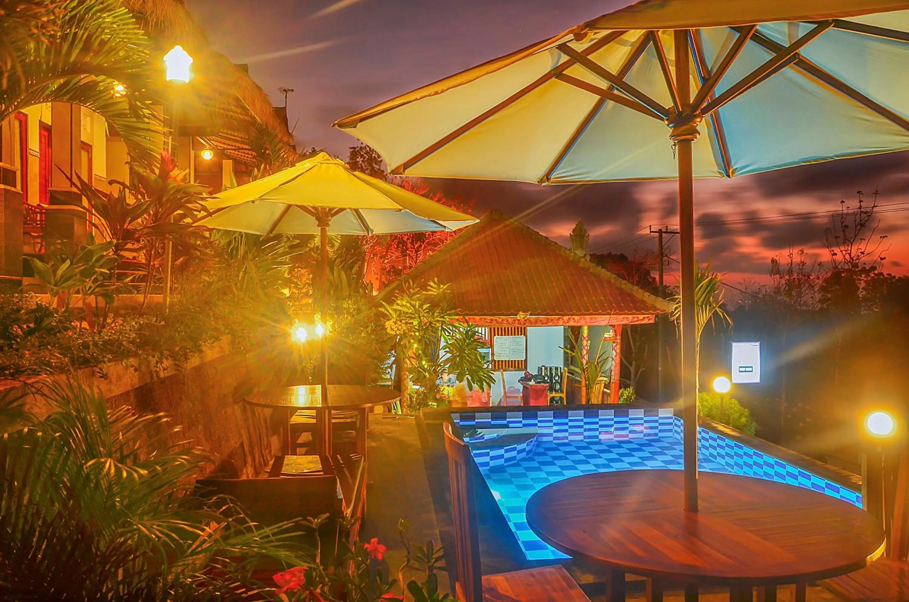 Pool view in The Sabho Garden