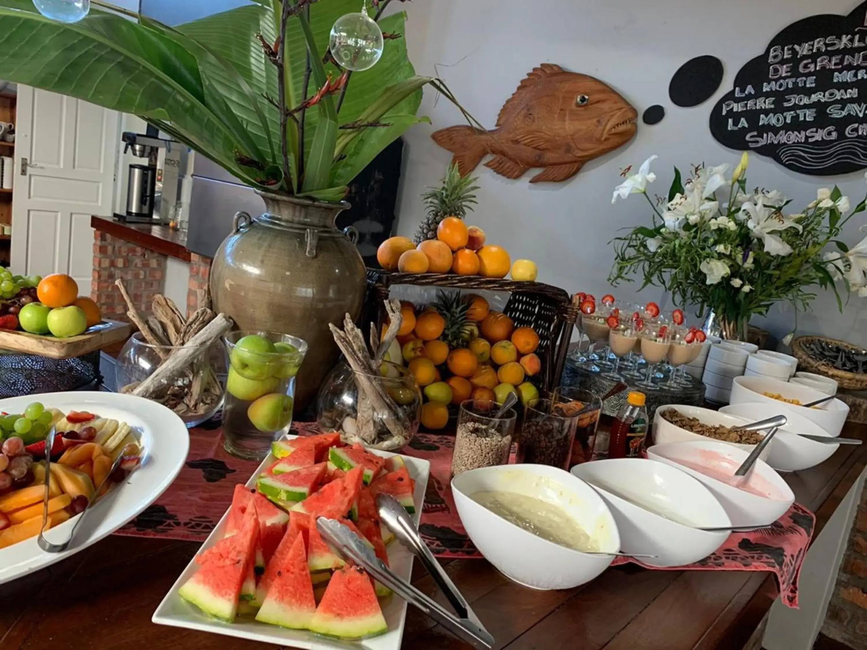 Buffet breakfast in Cape St Francis Resort Buffet breakfast in Cape St Francis Resort