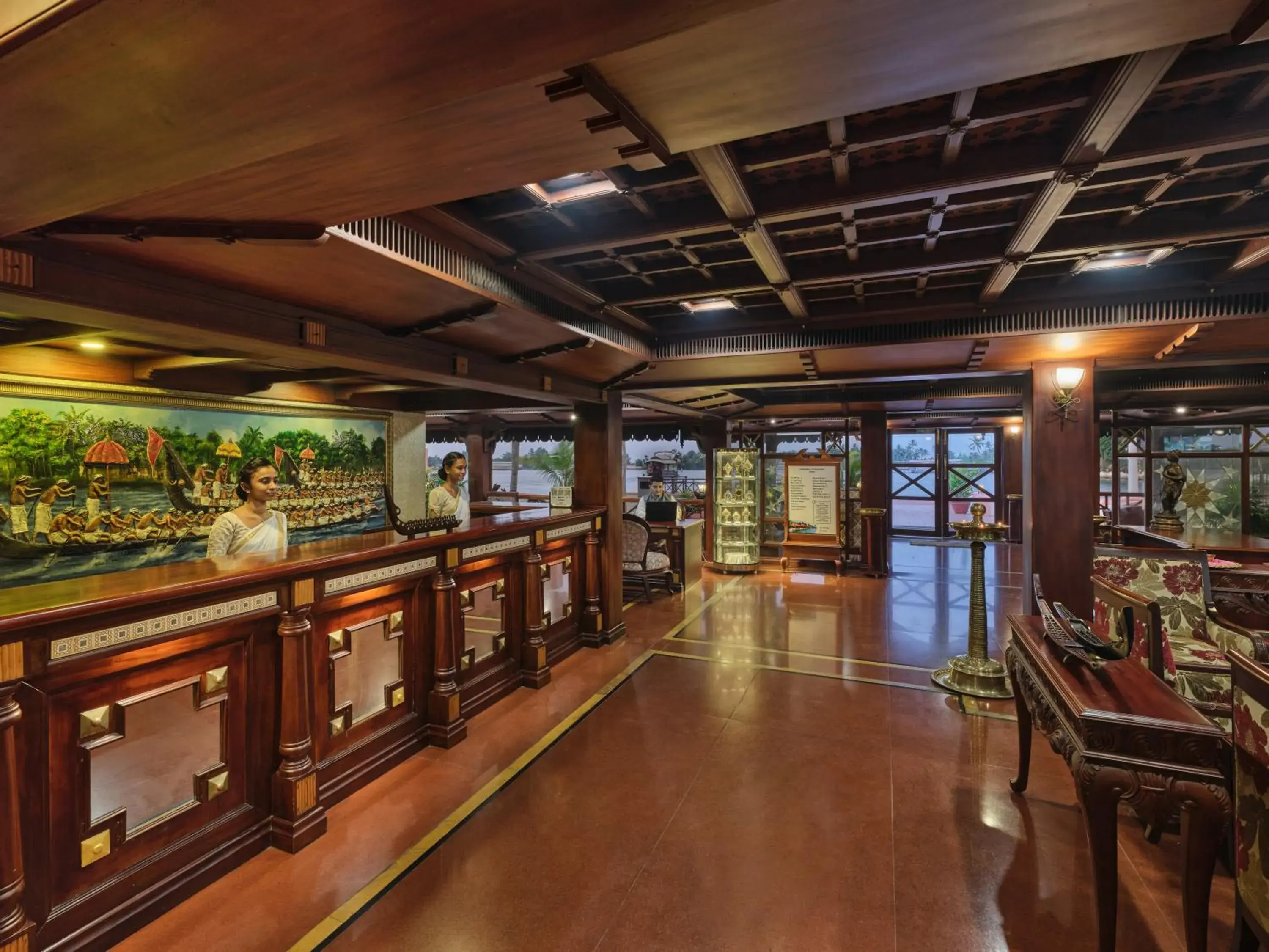 Lobby or reception in Sterling Lake Palace Alleppey Lobby or reception in Sterling Lake Palace Alleppey