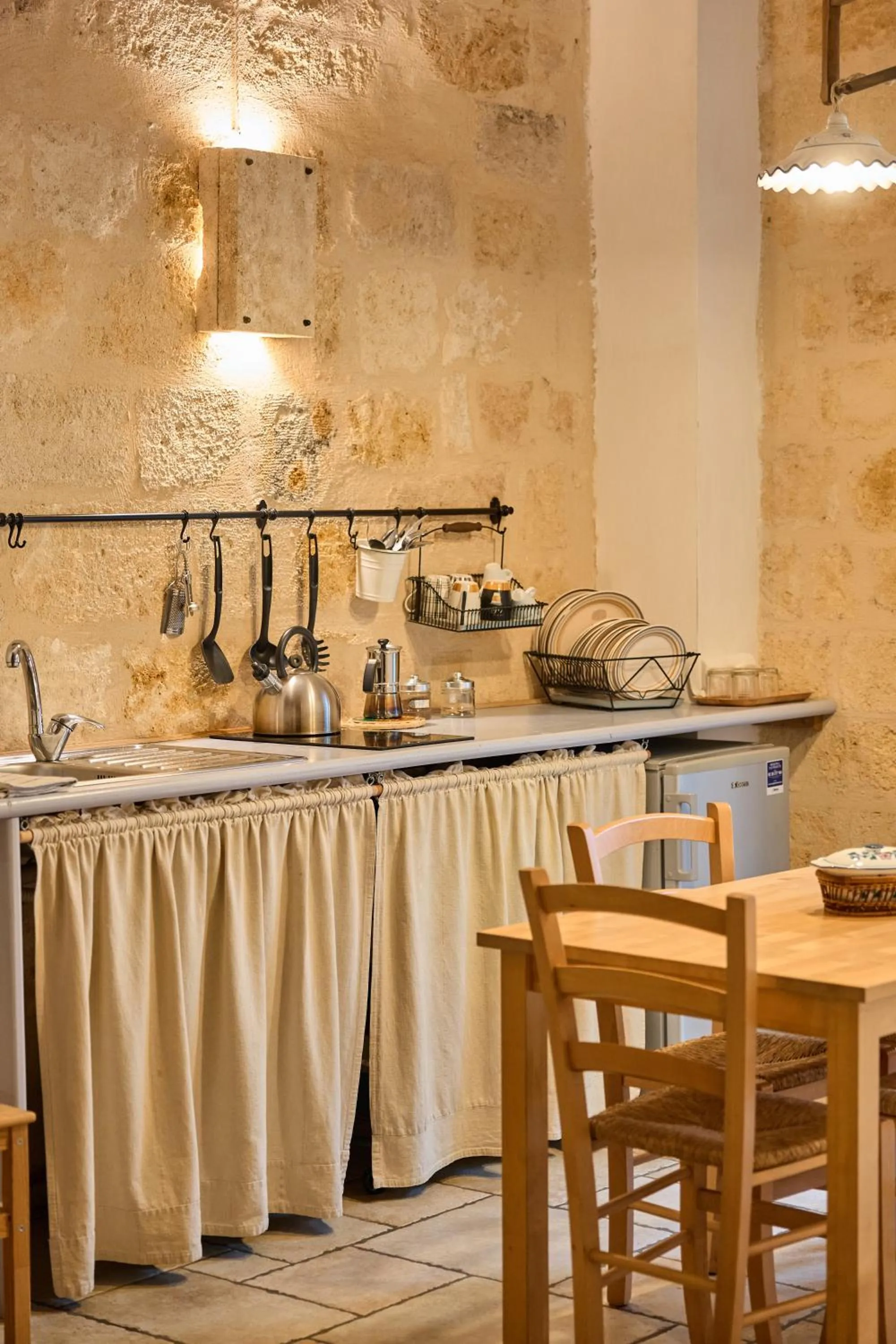 Kitchen or kitchenette in Bed & Breakfast Casa Lopez