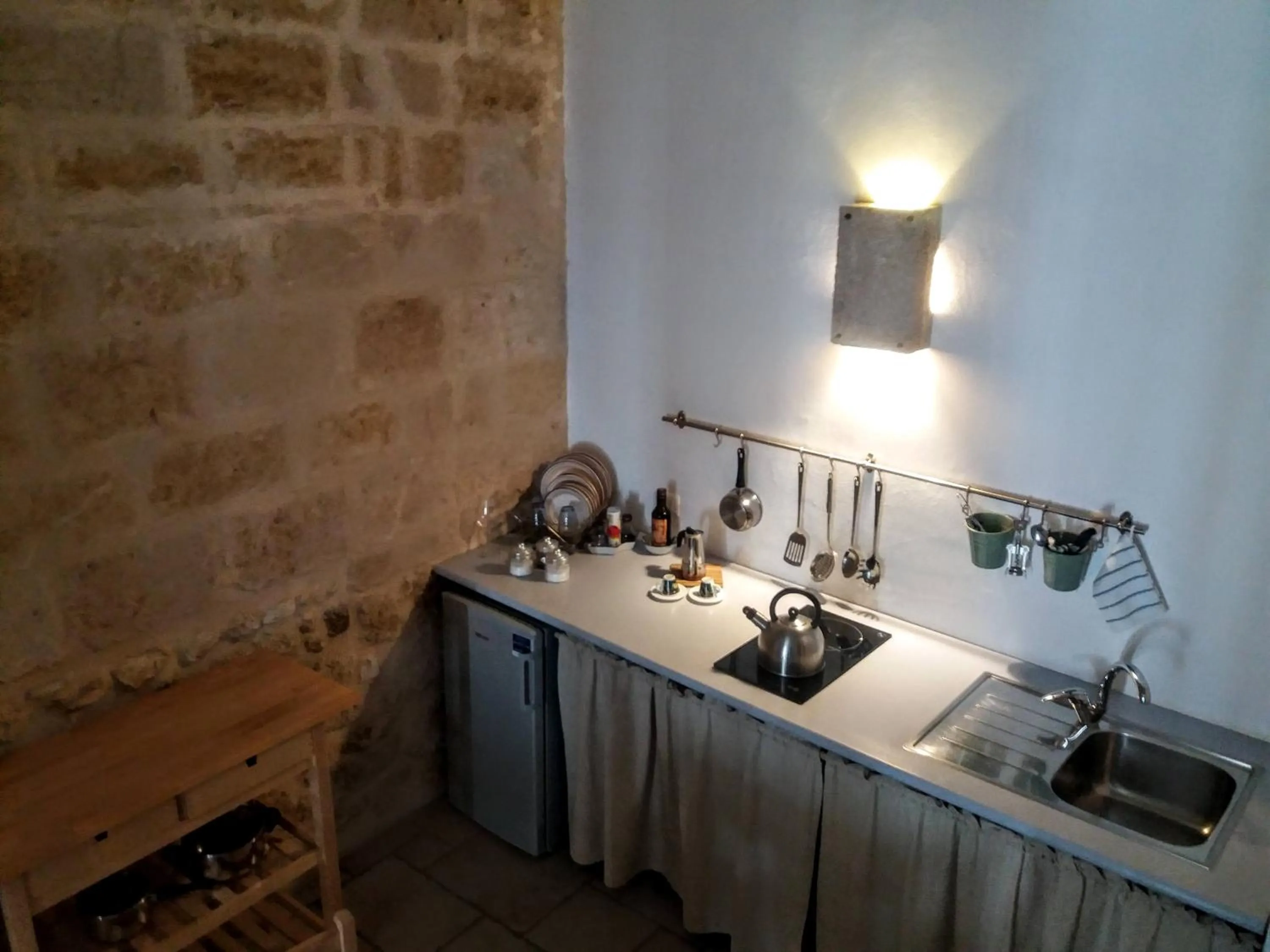 Kitchen or kitchenette in Bed & Breakfast Casa Lopez