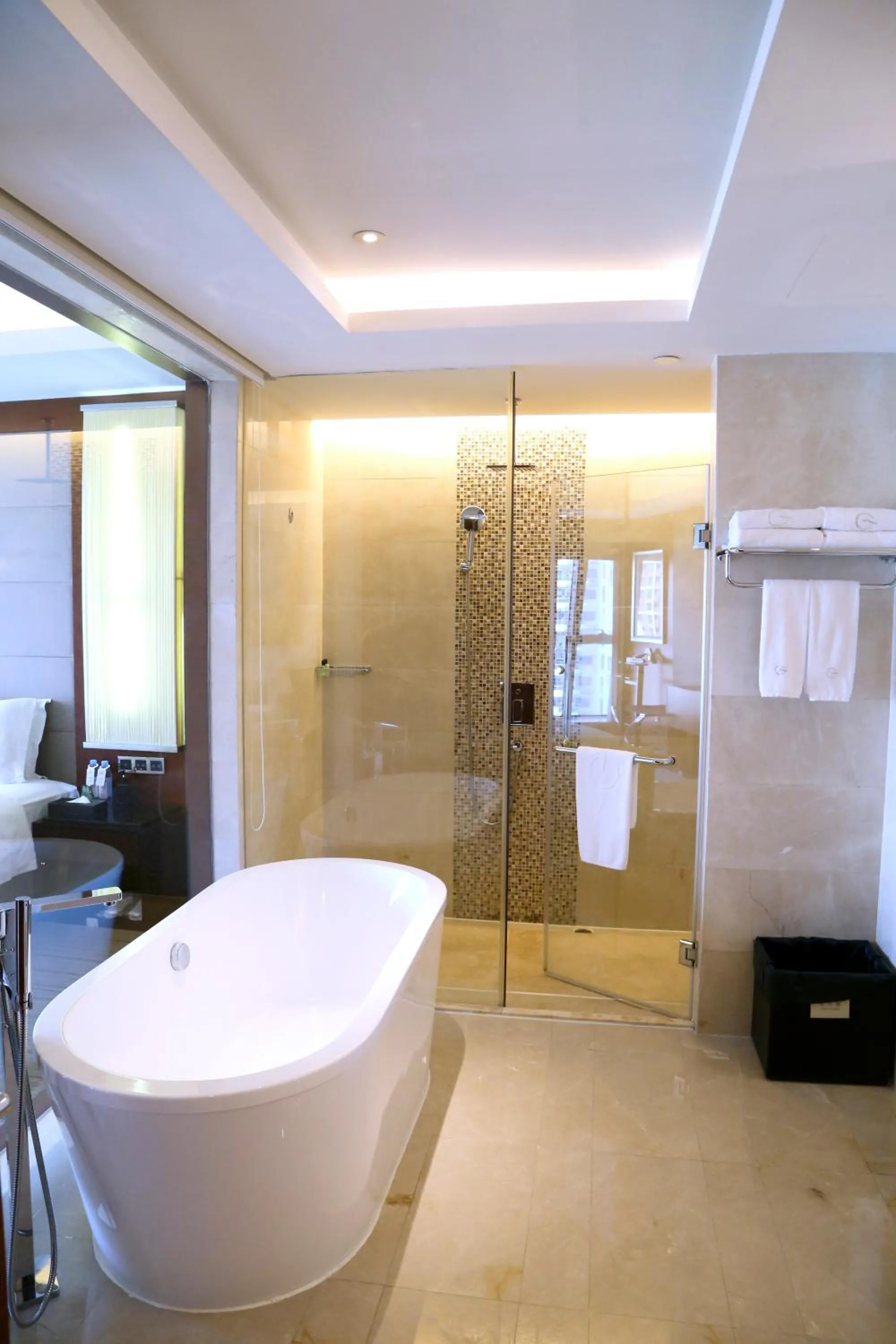Toilet in Grand Skylight International Hotel Shenzhen Guanlan, Near Metro Station, Huawei, Foxcnn, Shenzhen North Railway