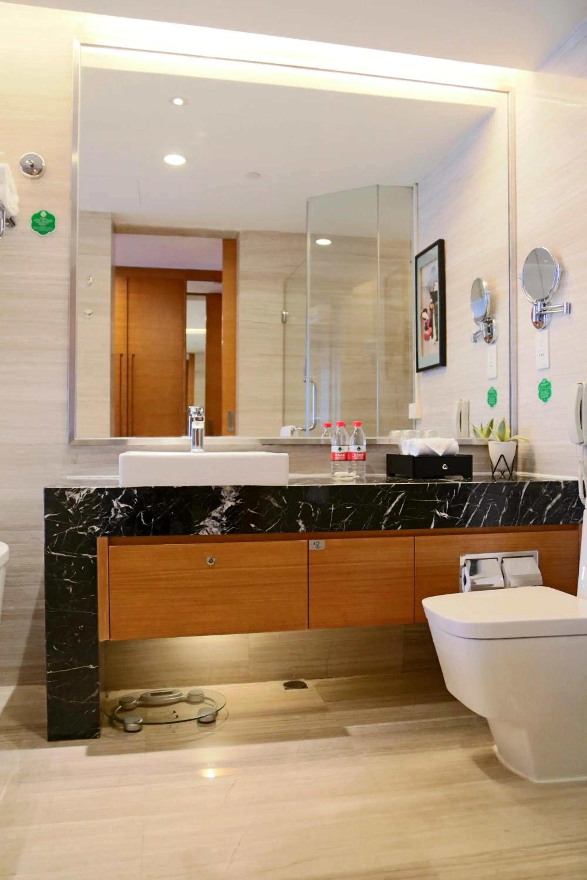 Toilet in Grand Skylight International Hotel Shenzhen Guanlan, Near Metro Station, Huawei, Foxcnn, Shenzhen North Railway