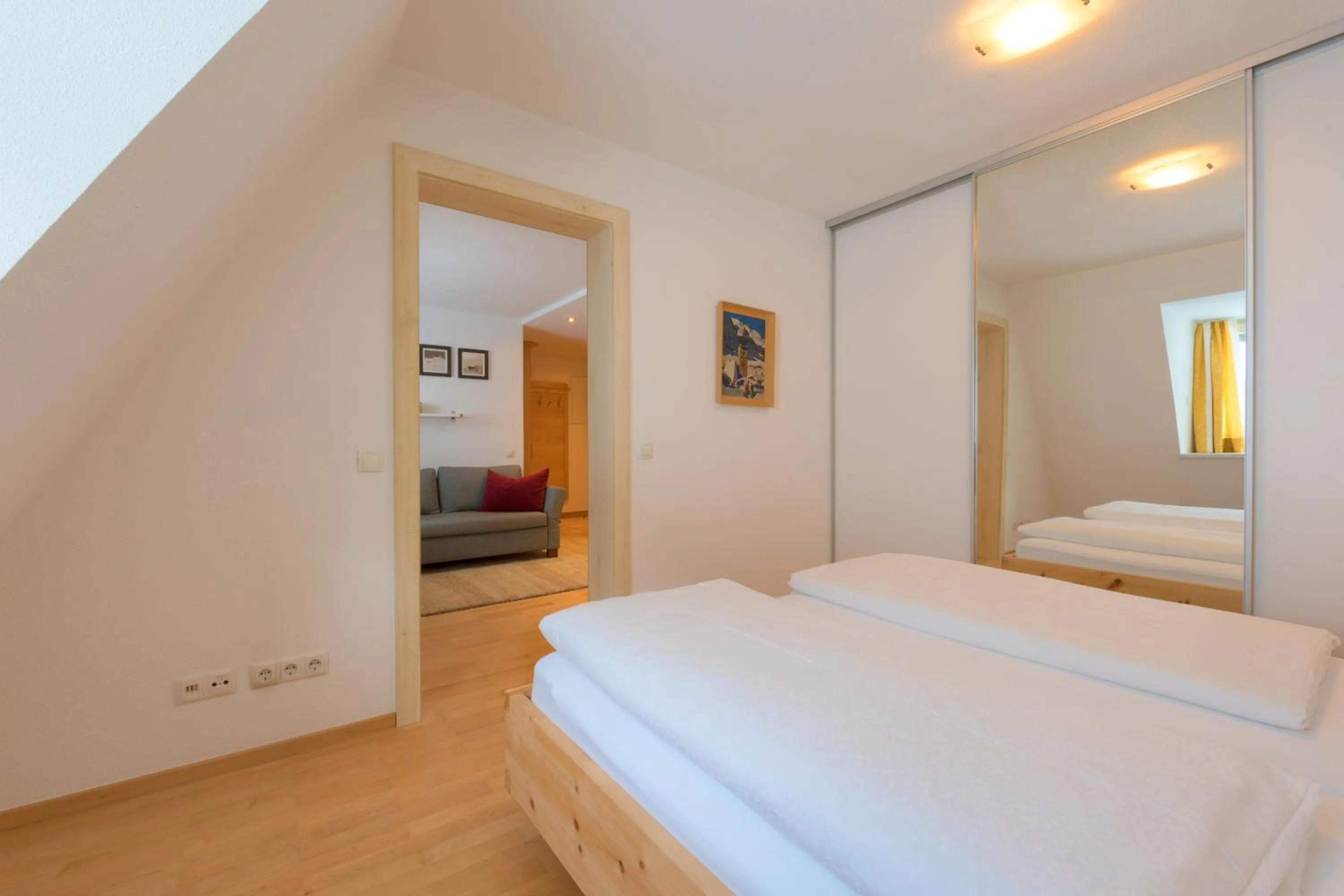 Bed in Aparthotel Acksteiner