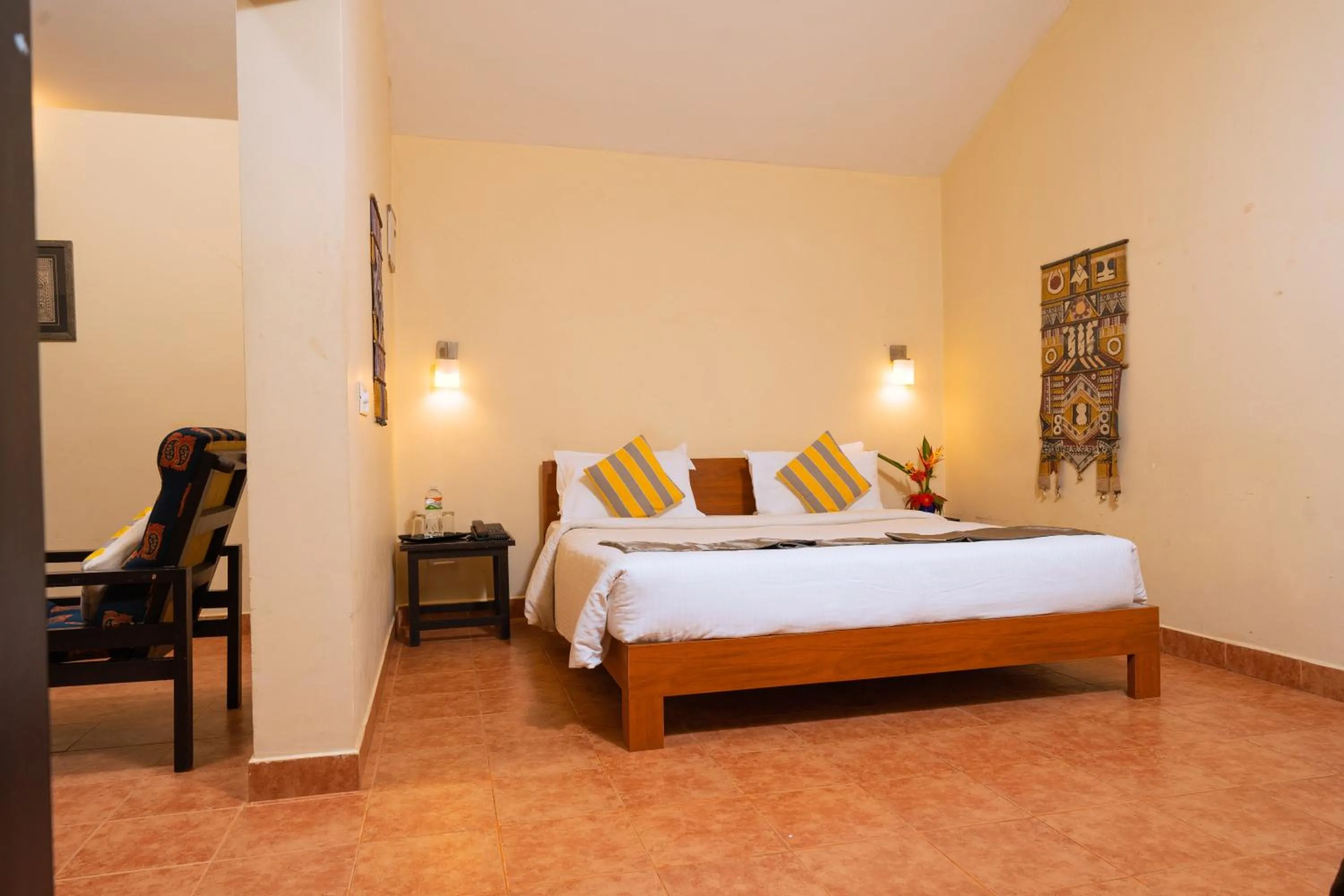 Bed in Falling Waters Munnar