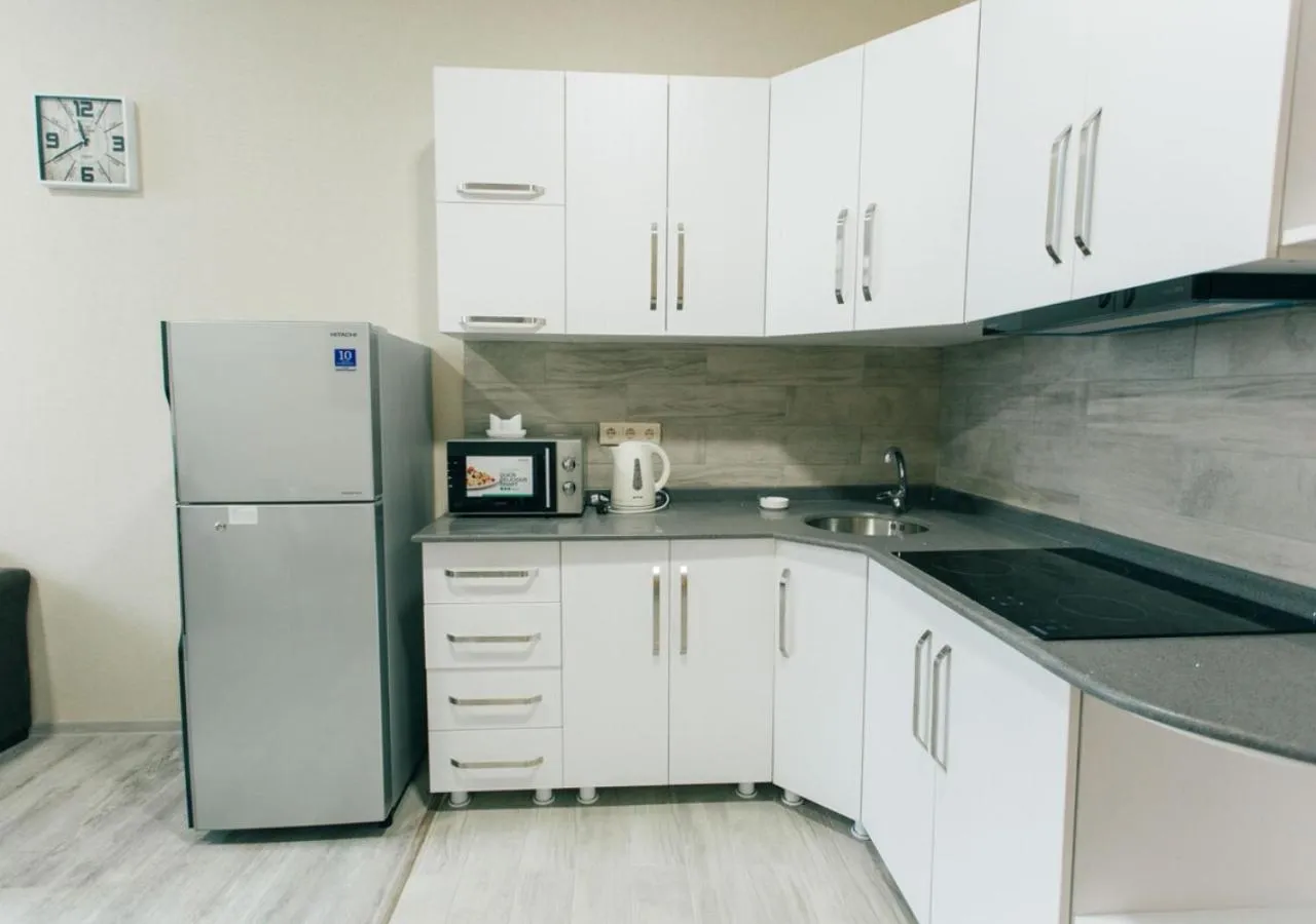 Kitchen or kitchenette in Horizon Batumi Aparthotel