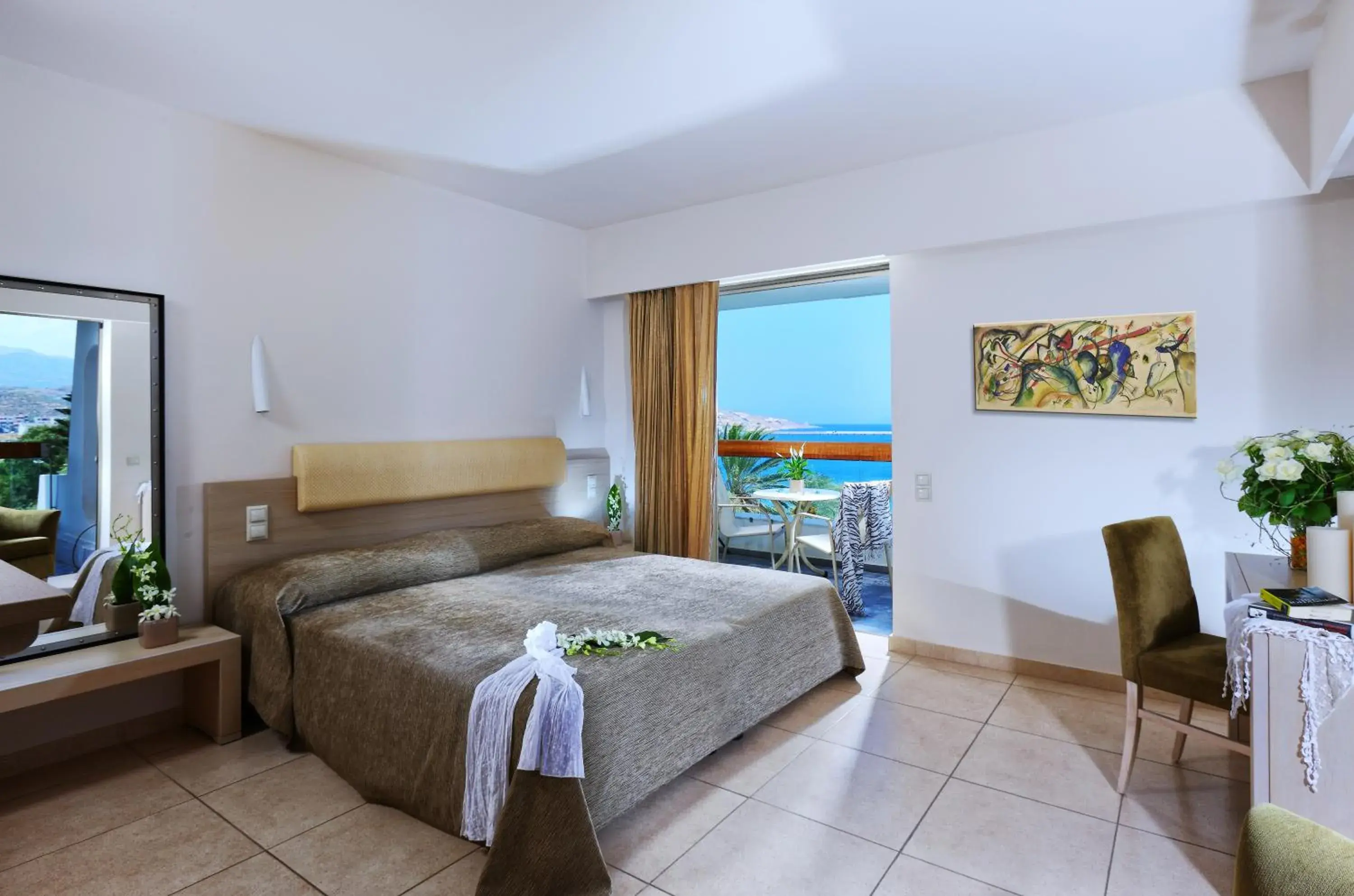 Bedroom, Bed in Sitia Beach City Resort & Spa Bedroom, Bed in Sitia Beach City Resort & Spa