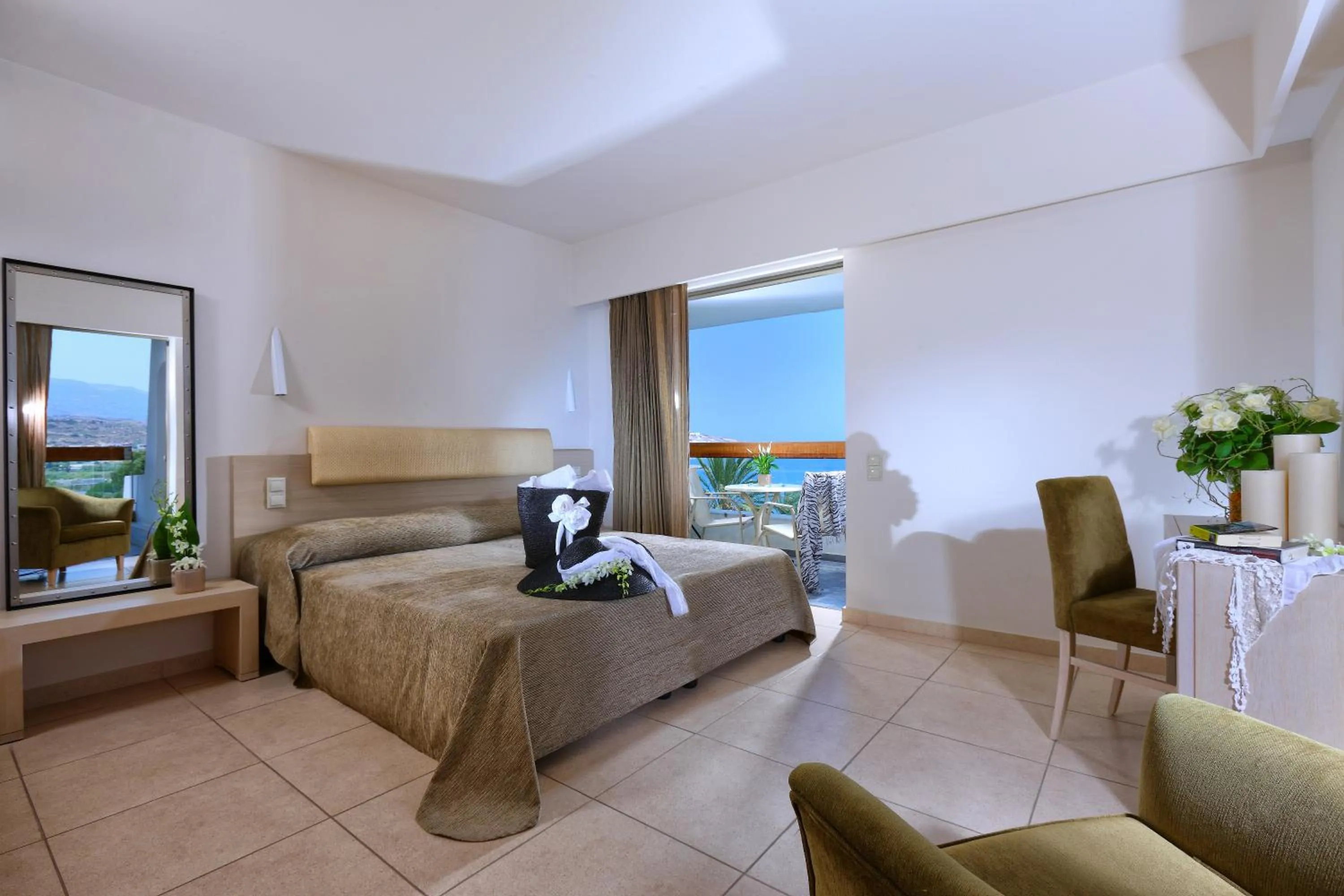 Bedroom, Bed in Sitia Beach City Resort & Spa
