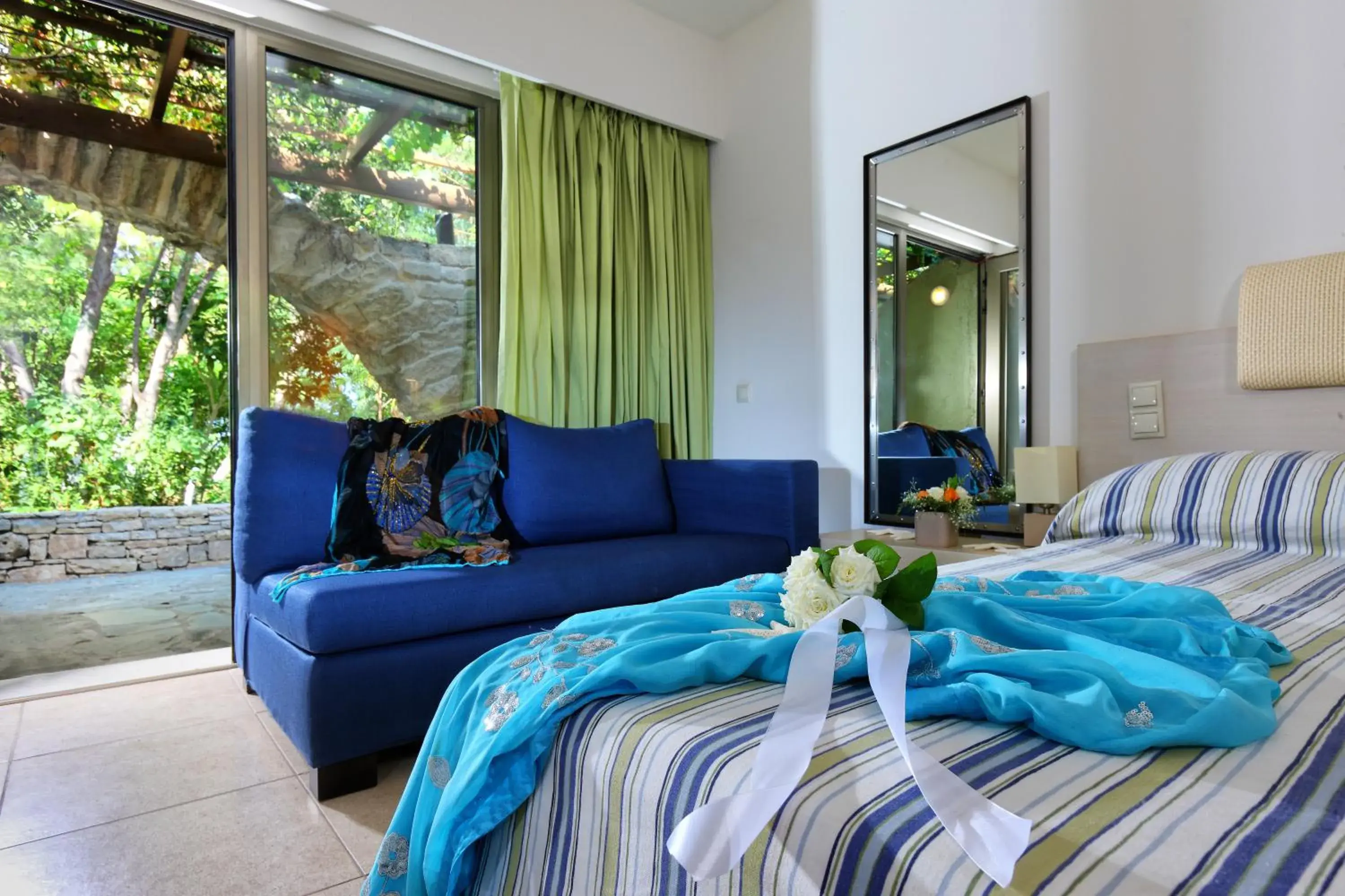 Decorative detail, Bed in Sitia Beach City Resort & Spa Decorative detail, Bed in Sitia Beach City Resort & Spa