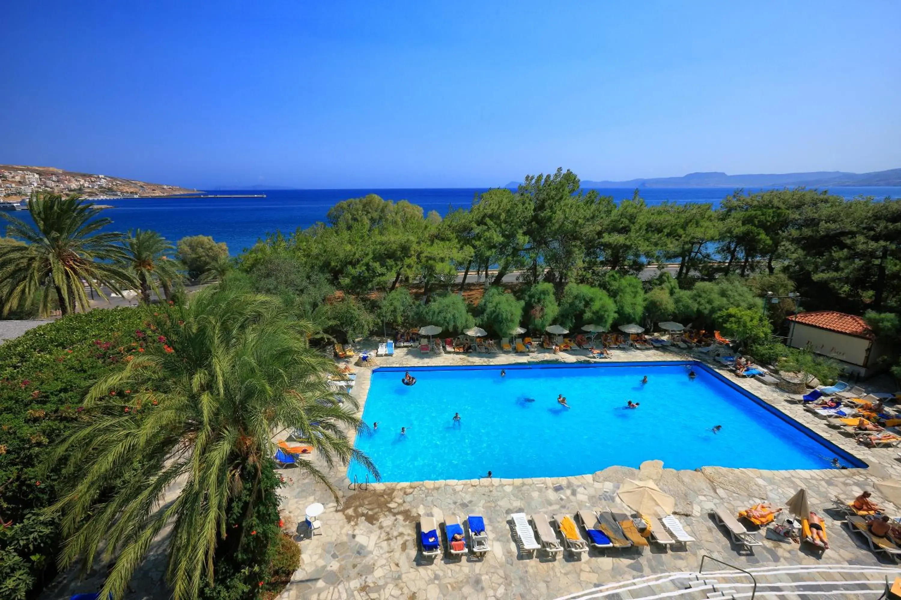 Pool view in Sitia Beach City Resort & Spa Pool view in Sitia Beach City Resort & Spa