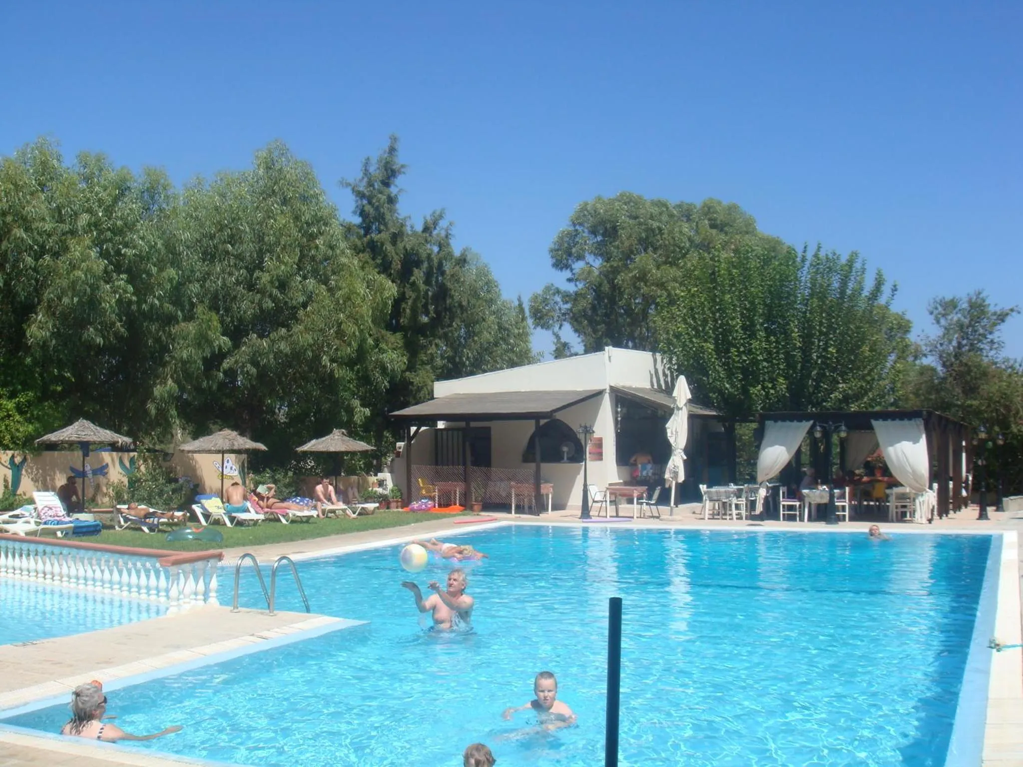 Swimming pool in Achousa Hotel