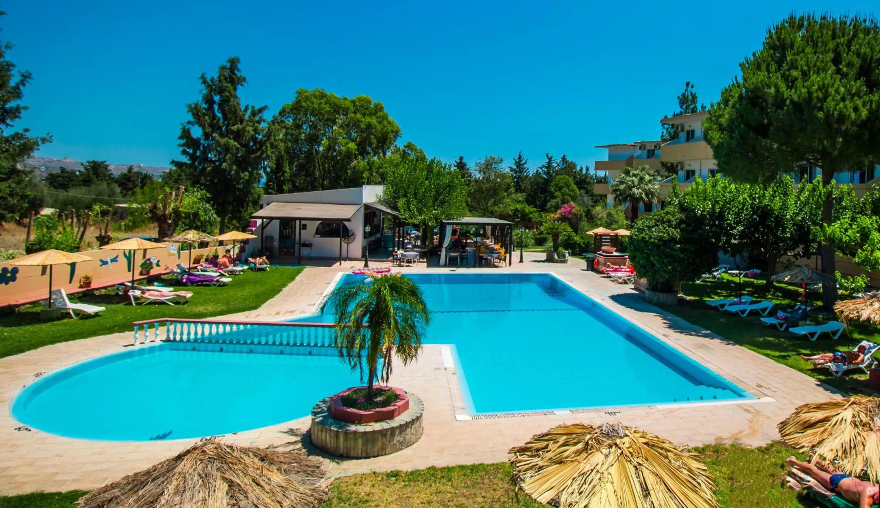 Swimming pool in Achousa Hotel
