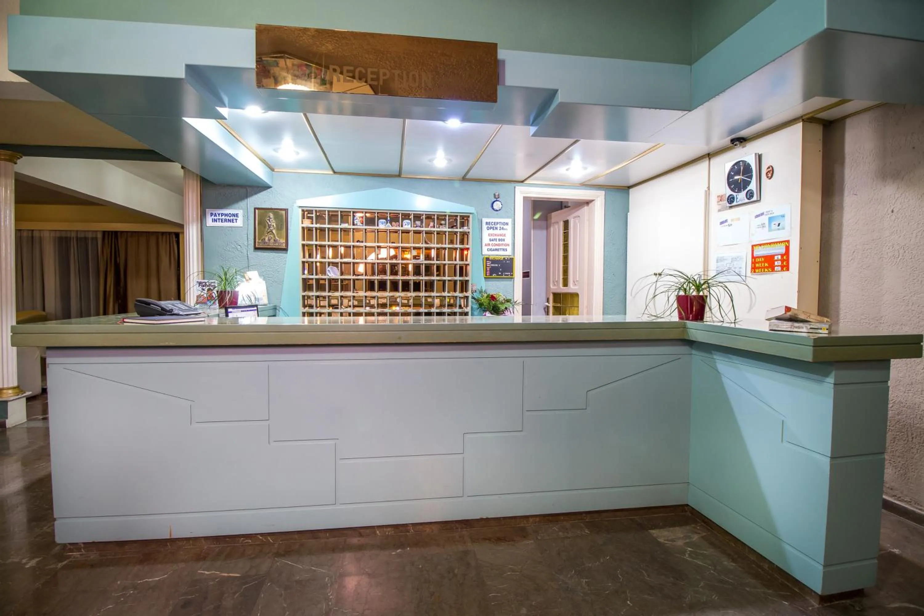 Lobby or reception in Achousa Hotel