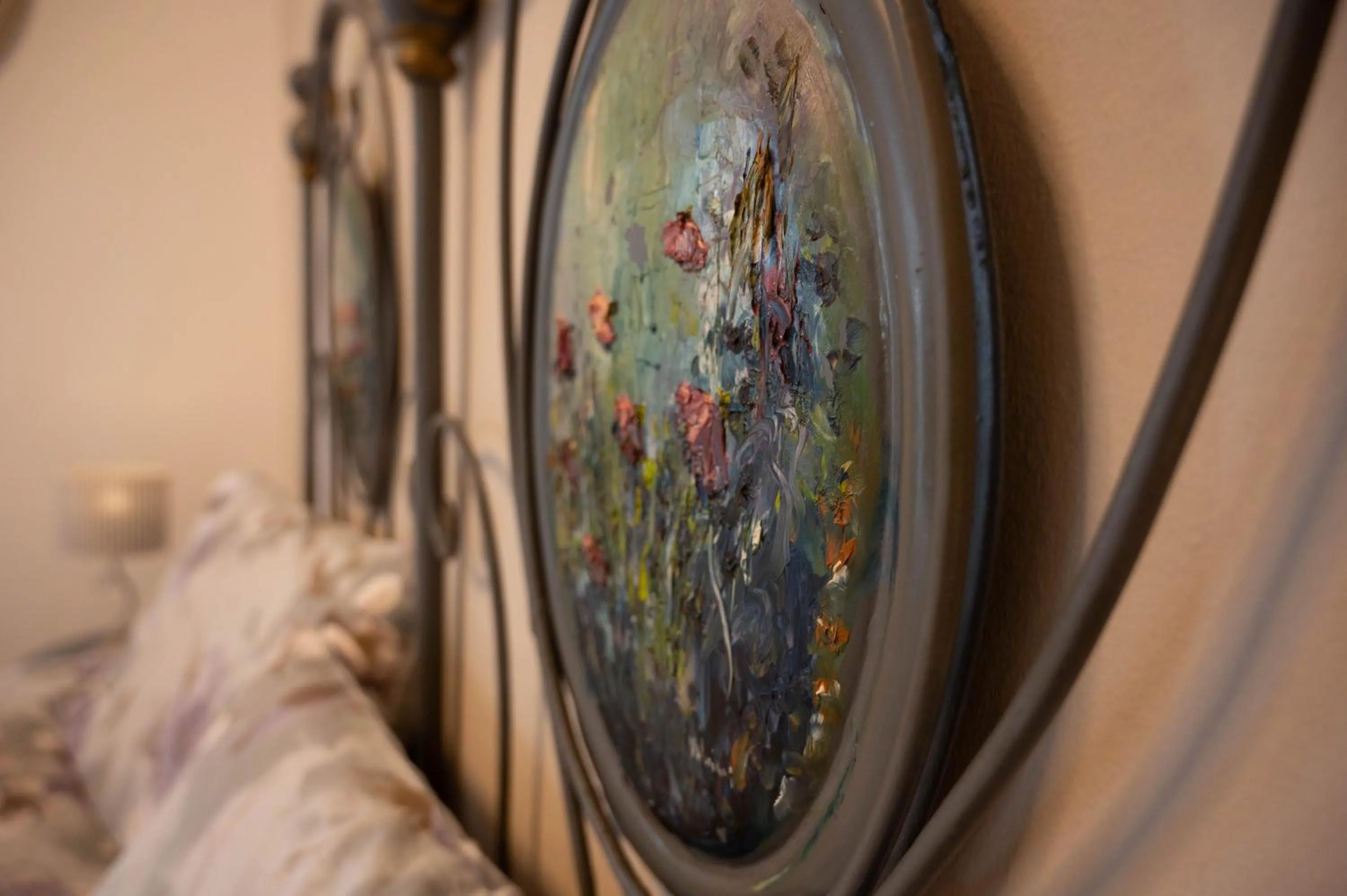 Decorative detail, Bed in La Garampa