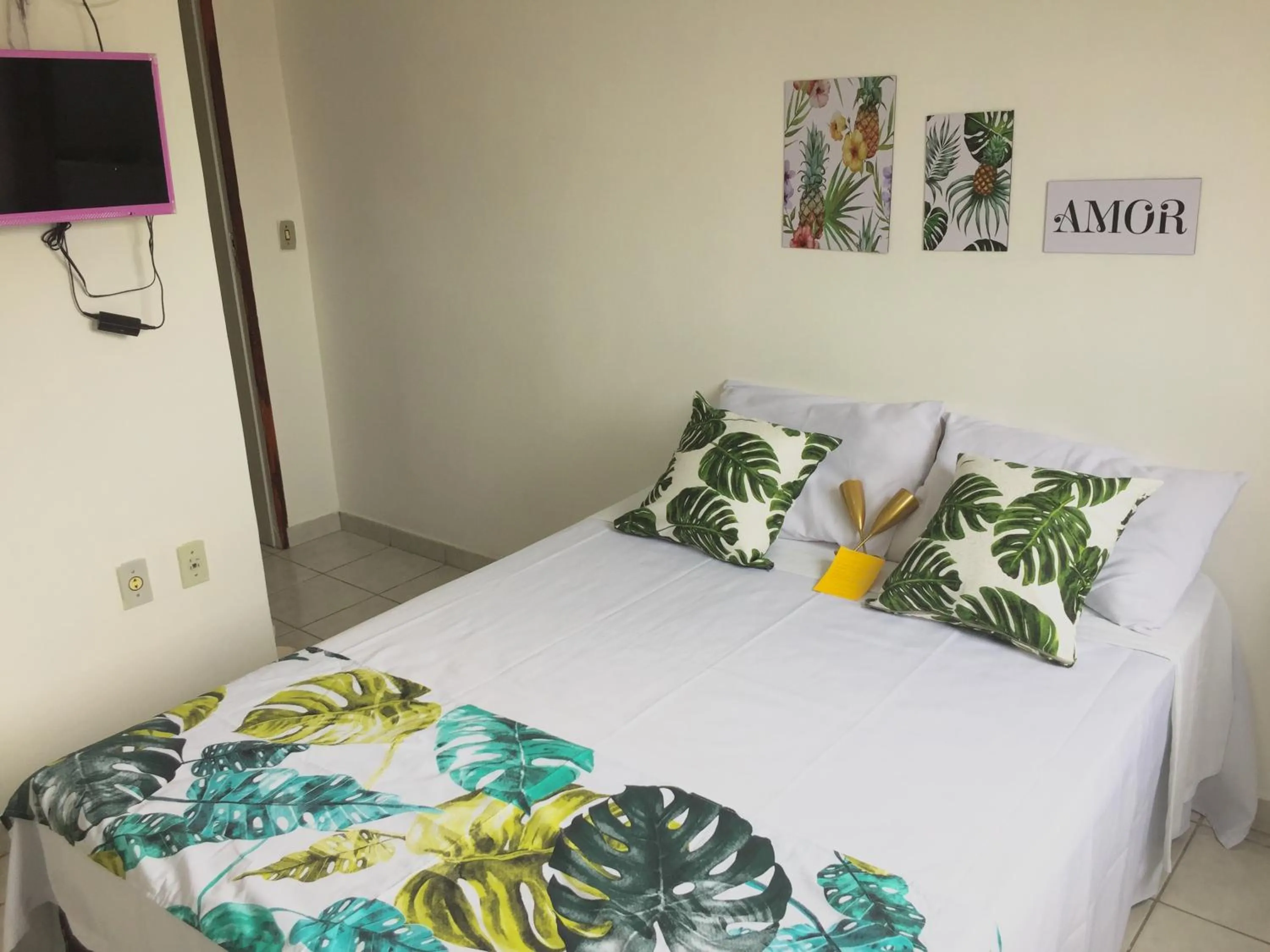 Bed in Pousada Rio Alegre