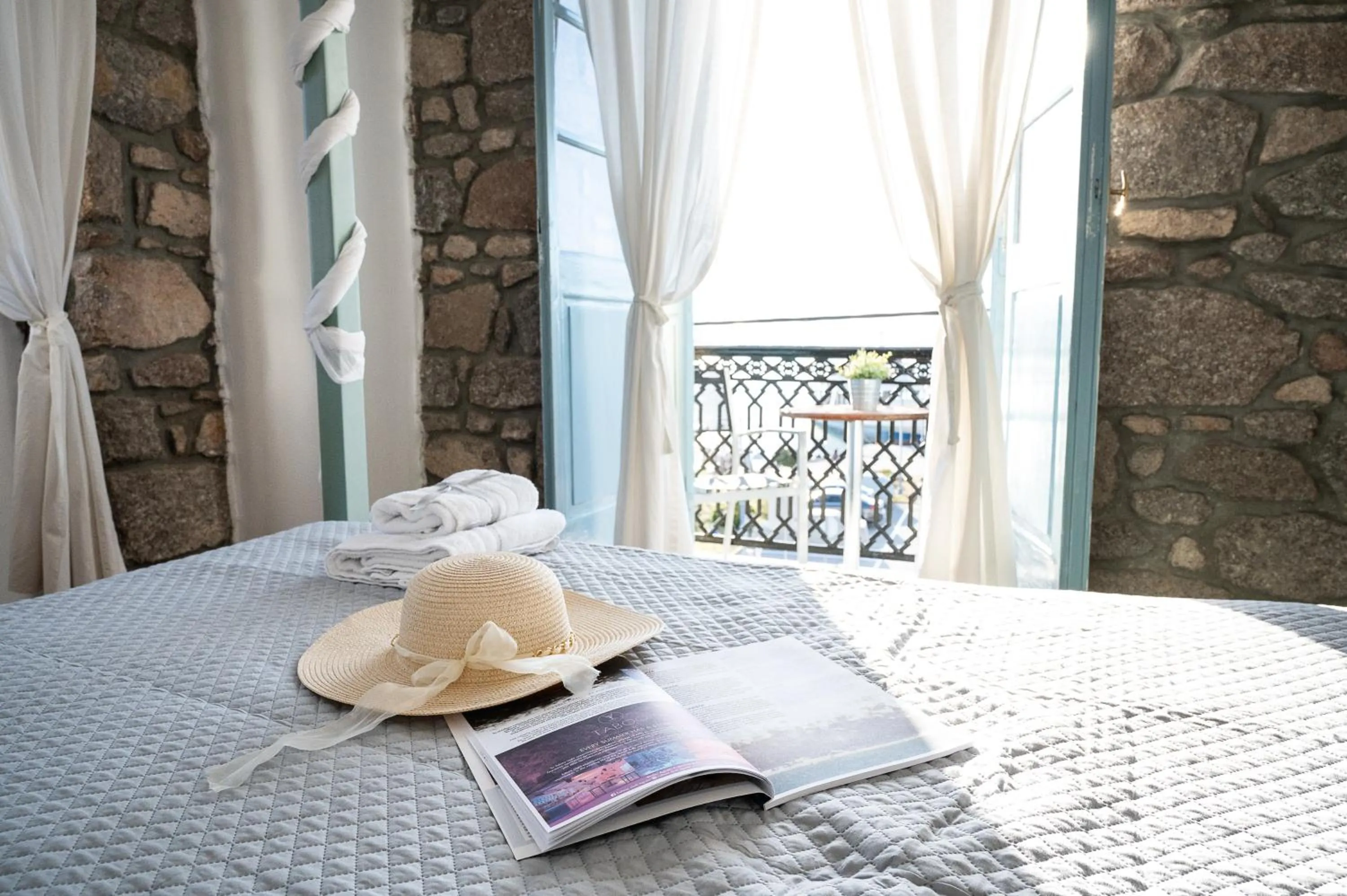 Sea view, Bed in Dionysos Hotel