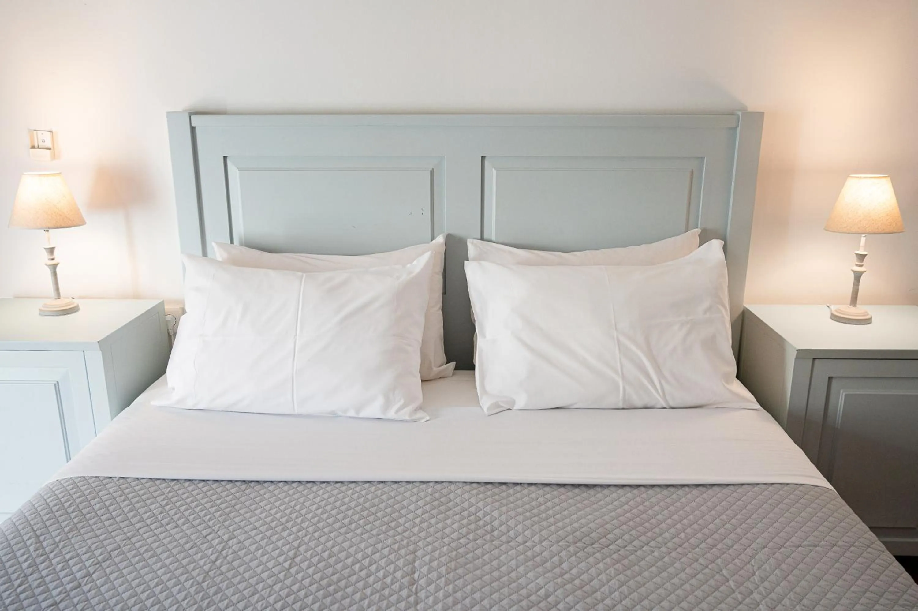 Bed in Dionysos Hotel