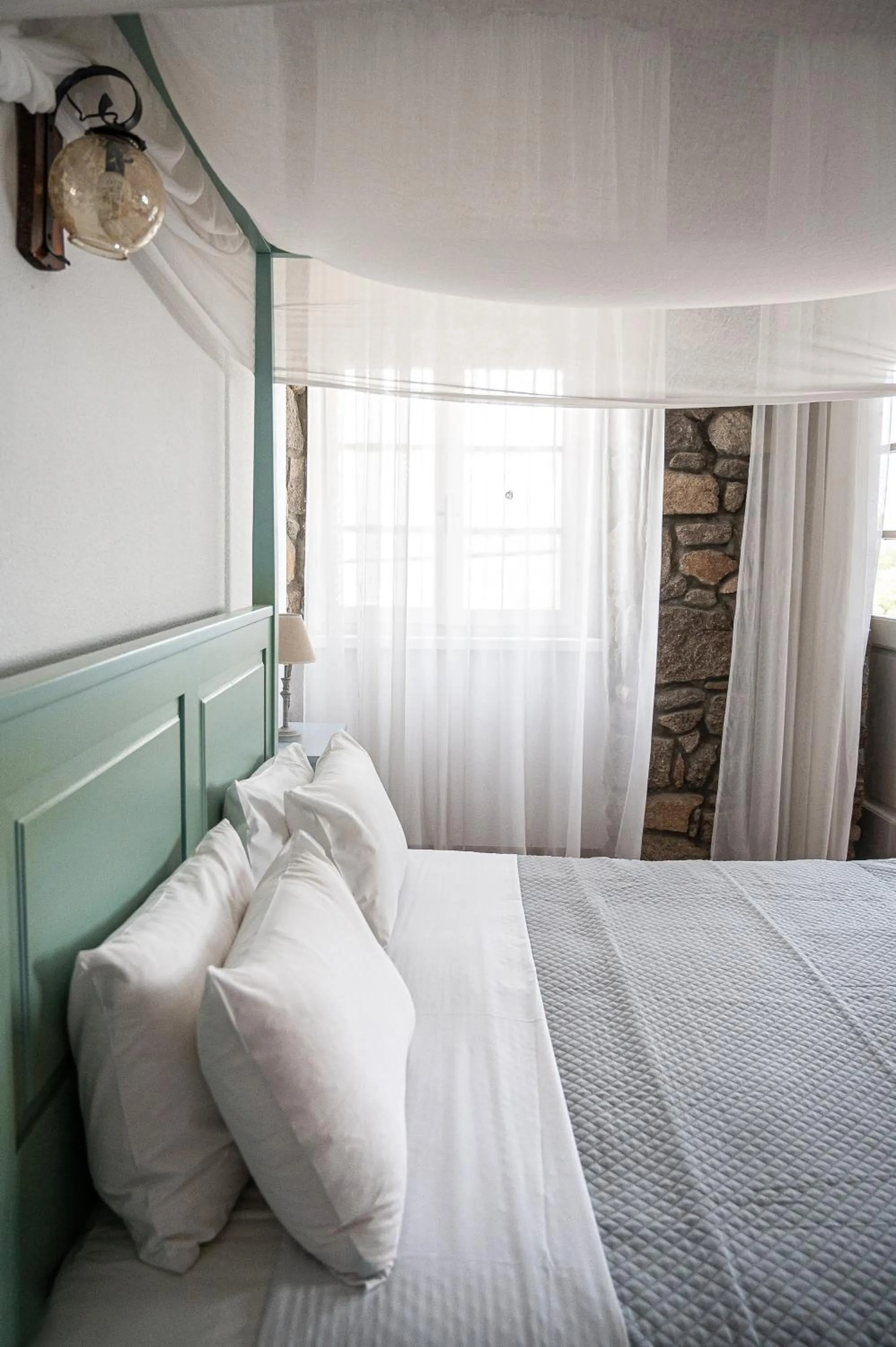 Bed in Dionysos Hotel