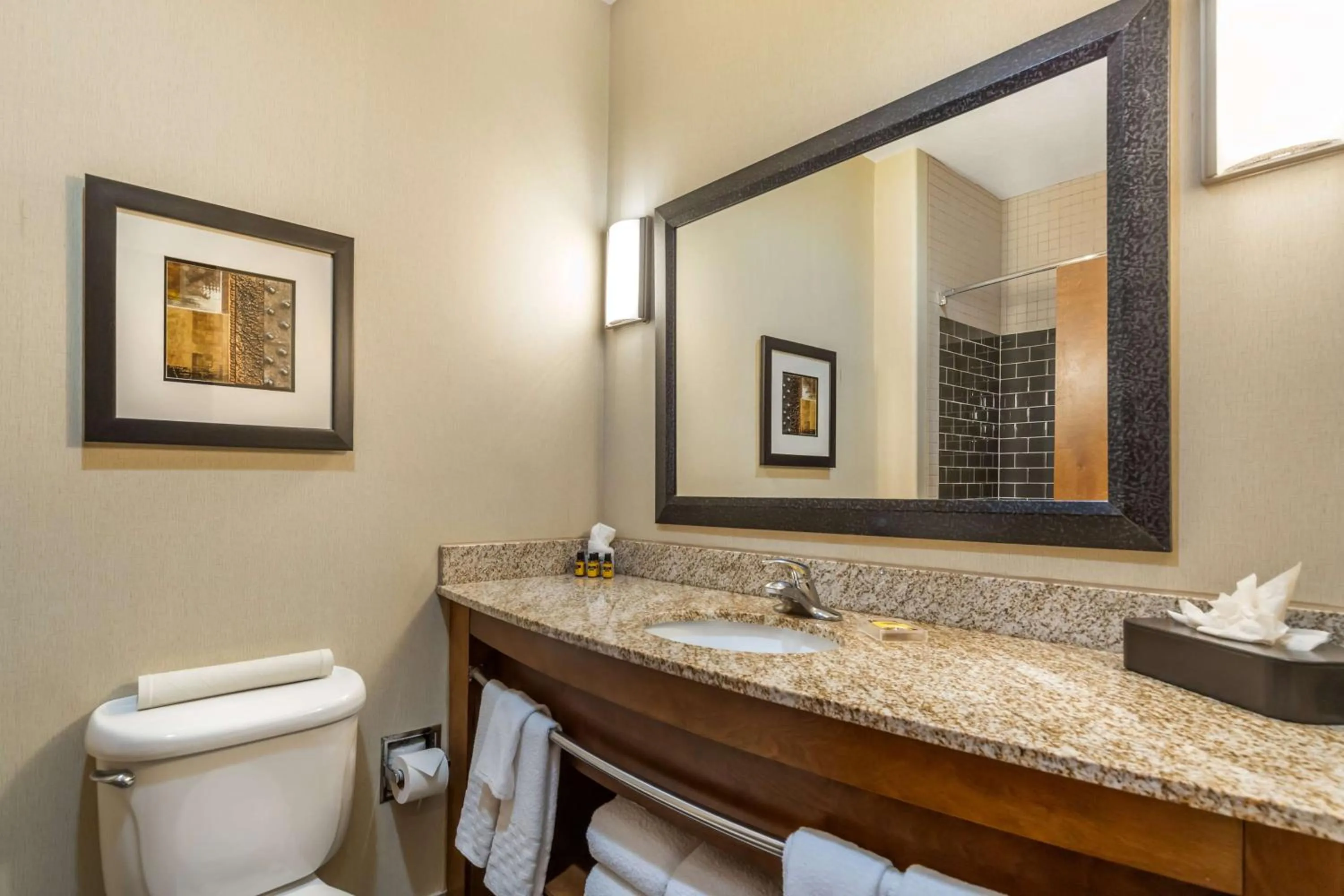 Bathroom in Best Western Plus Lackland Hotel and Suites.