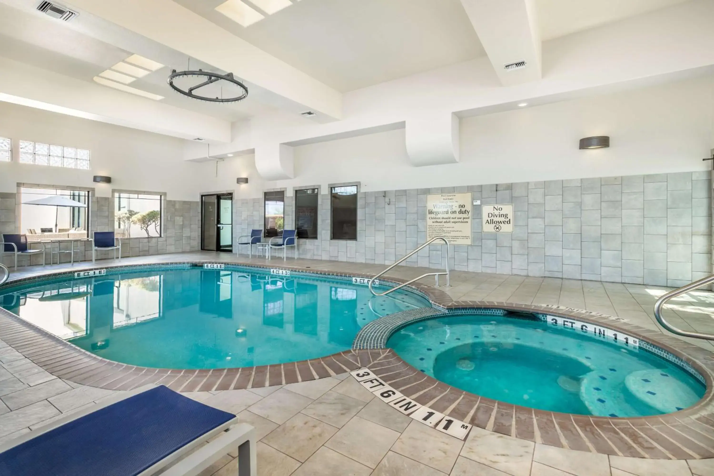 Pool view in Best Western Plus Lackland Hotel and Suites. Pool view in Best Western Plus Lackland Hotel and Suites.