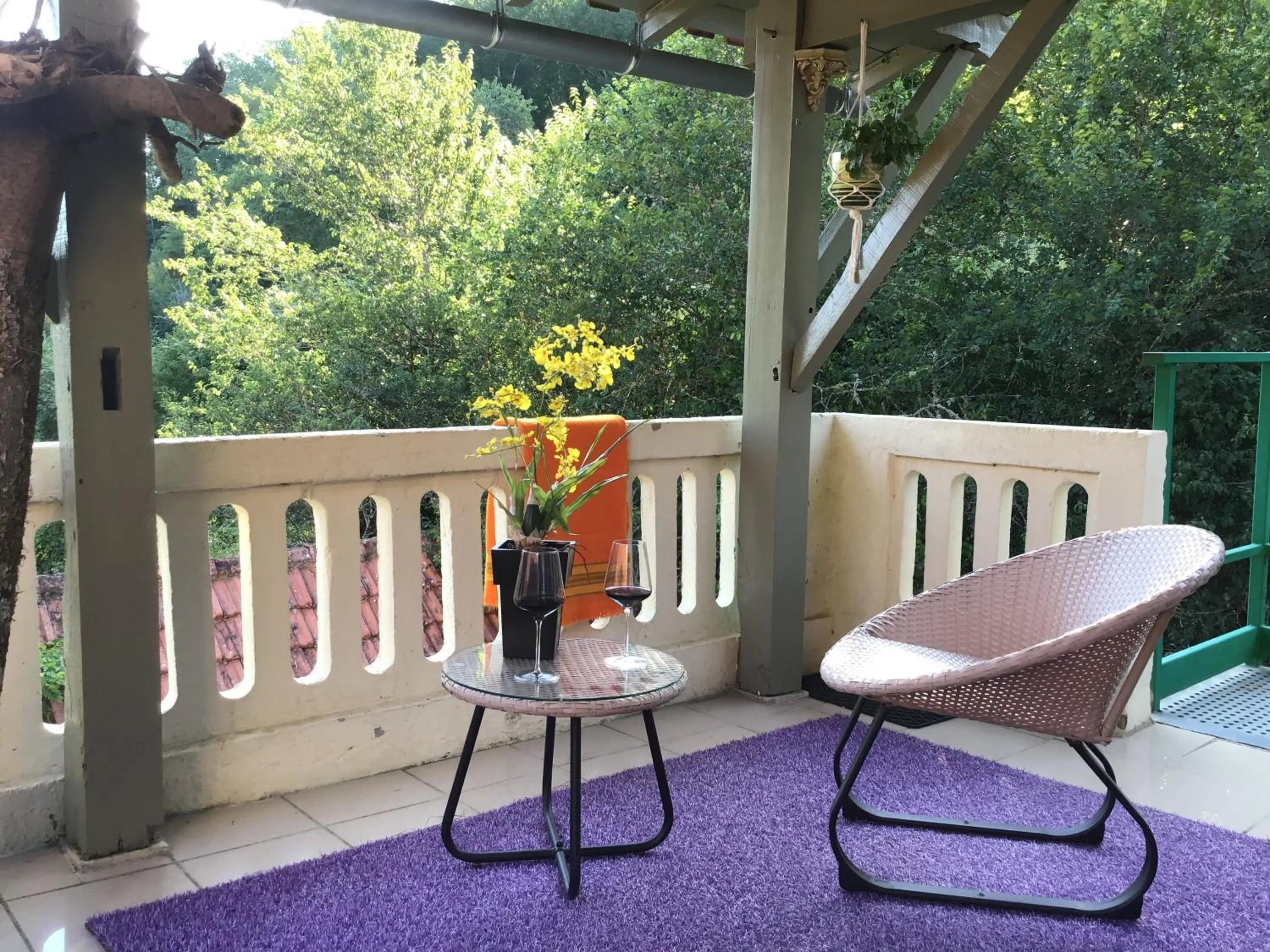 Balcony/Terrace in Villa Léovil