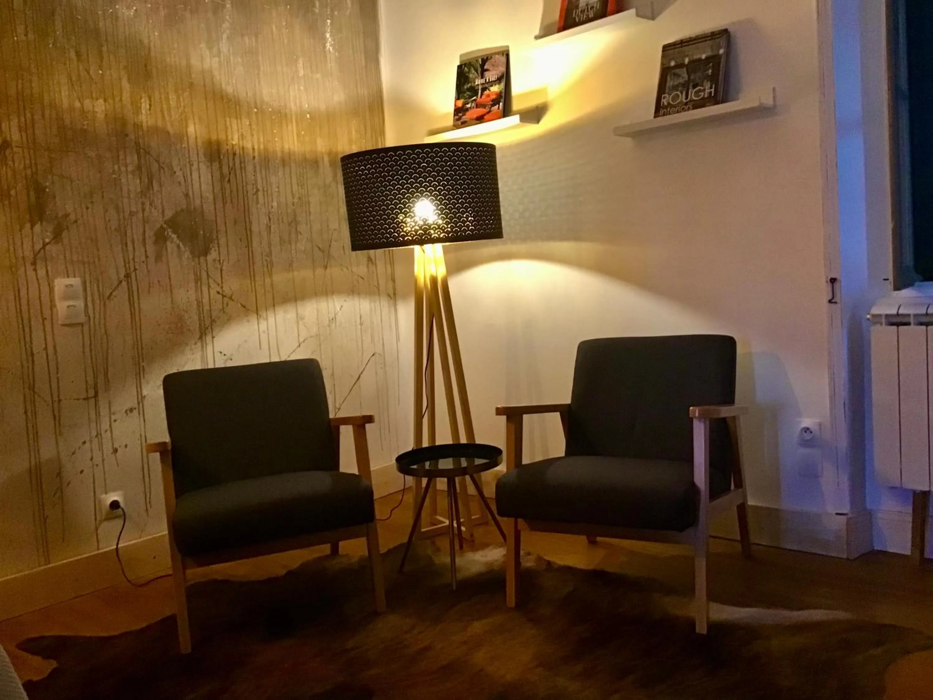 Seating area in Villa Léovil