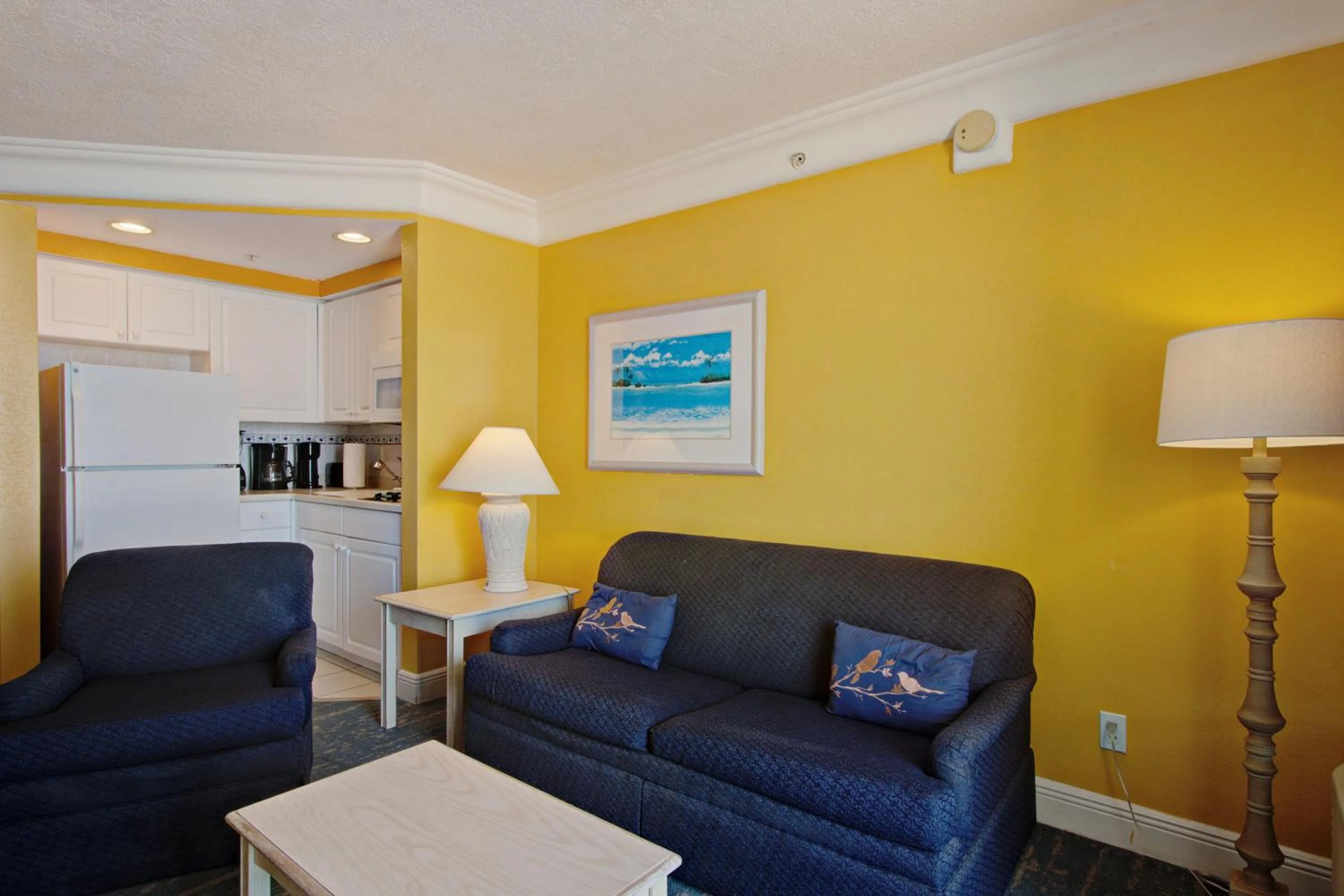 Living room in Direct oceanfront, fantastic ocean view, separate bedroom ! - Pools open !