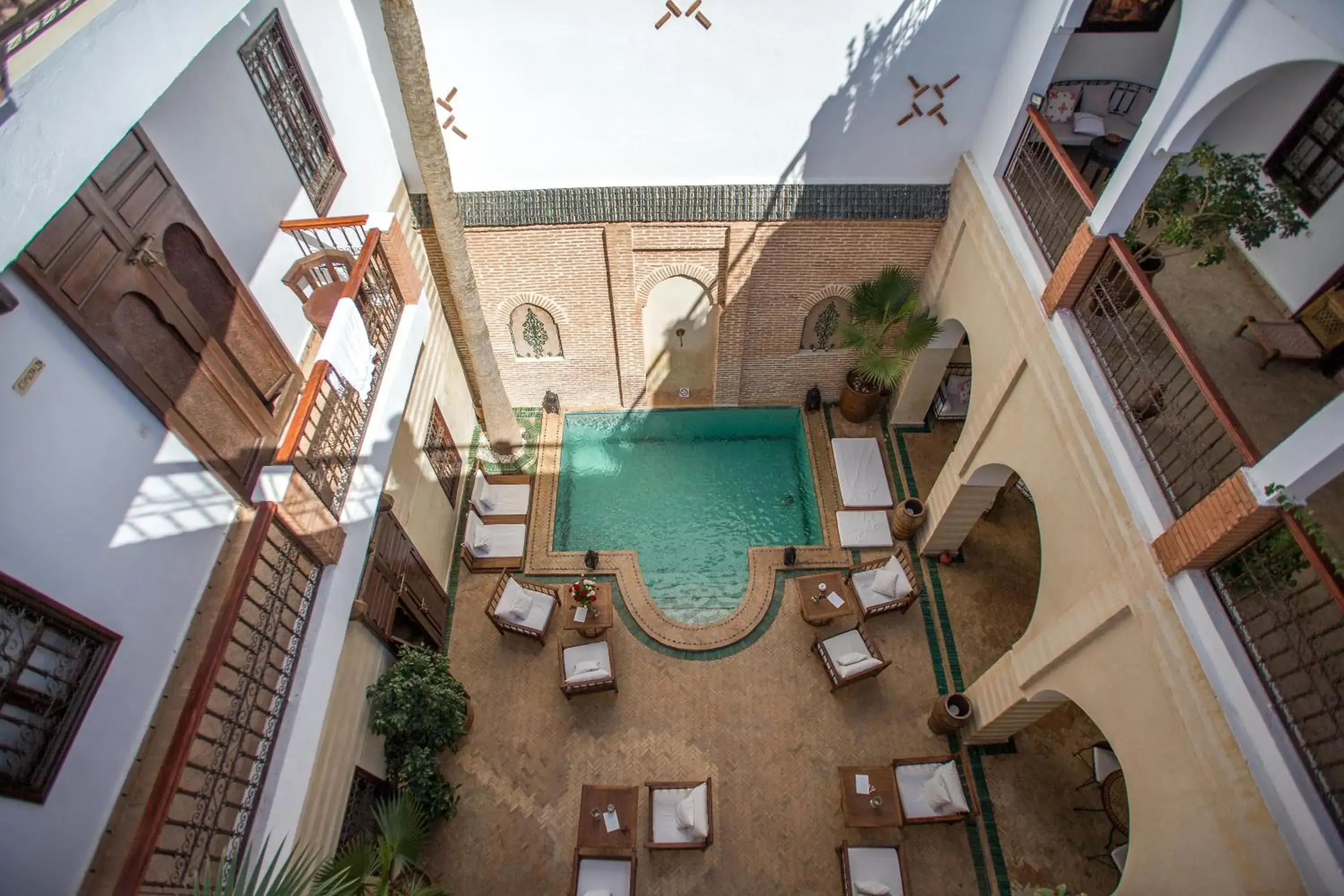 Lounge or bar, Pool View in Riad Amira