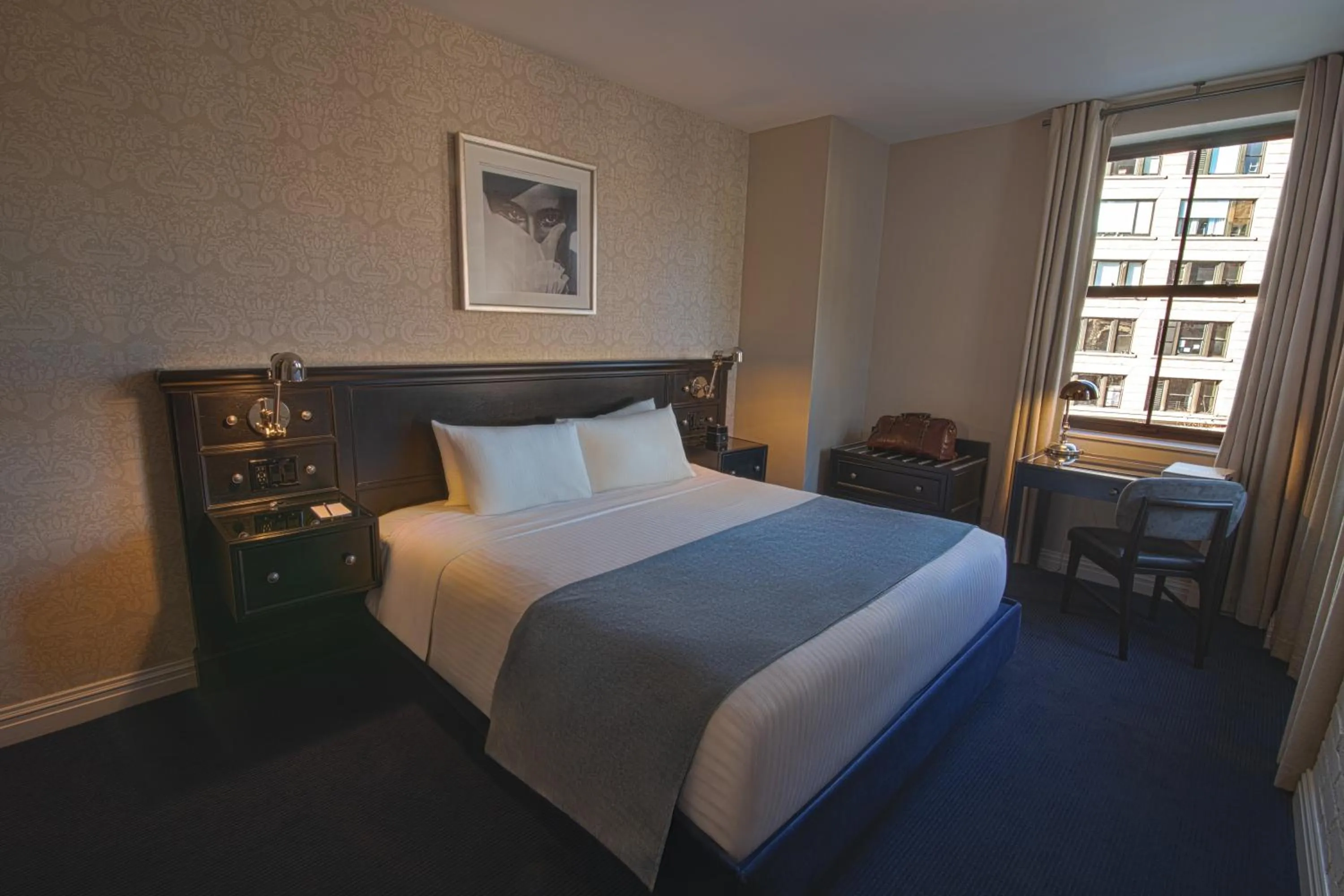 Bedroom, Bed in The Frederick Hotel Tribeca