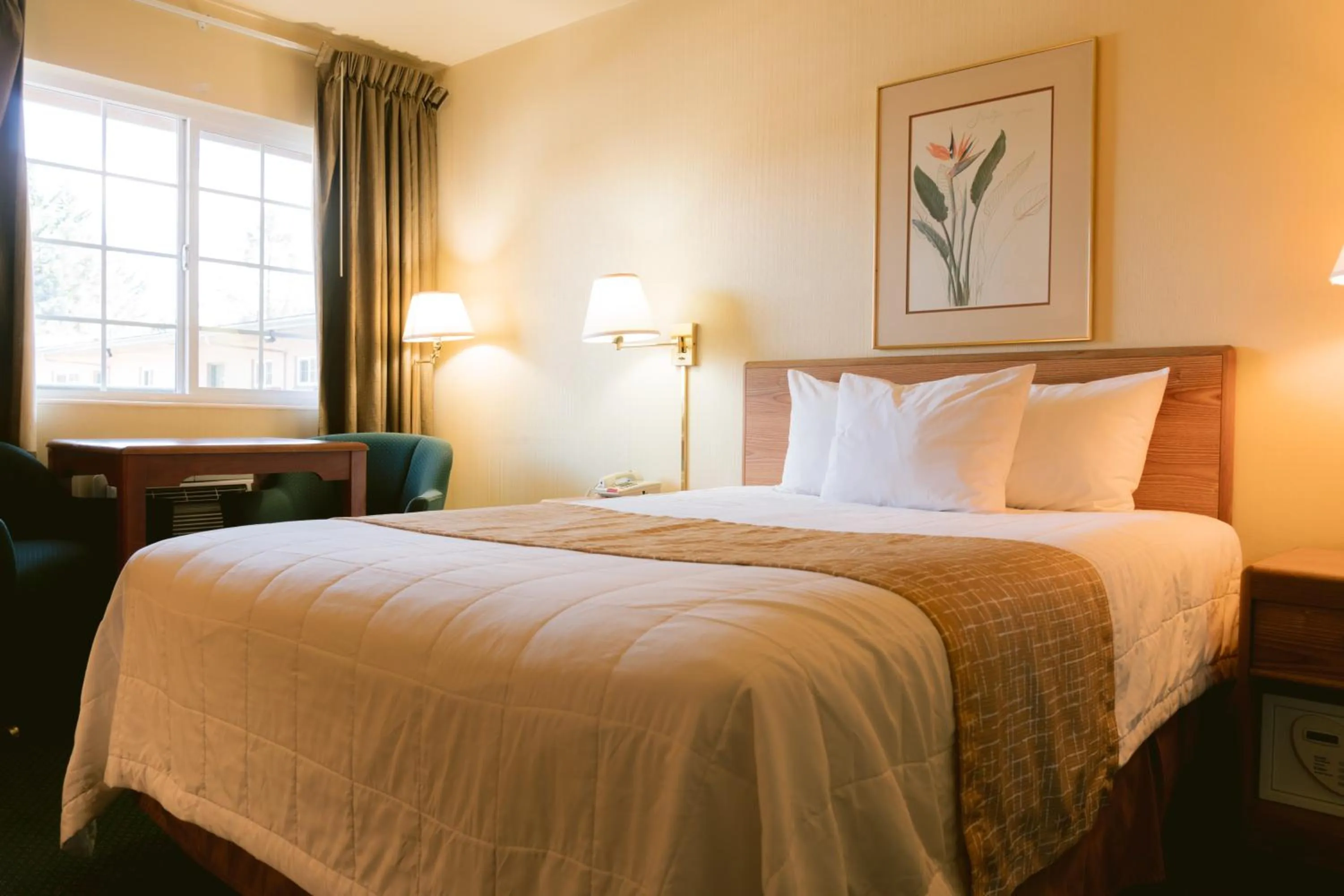 Bed in Riverfront Inn Roseburg