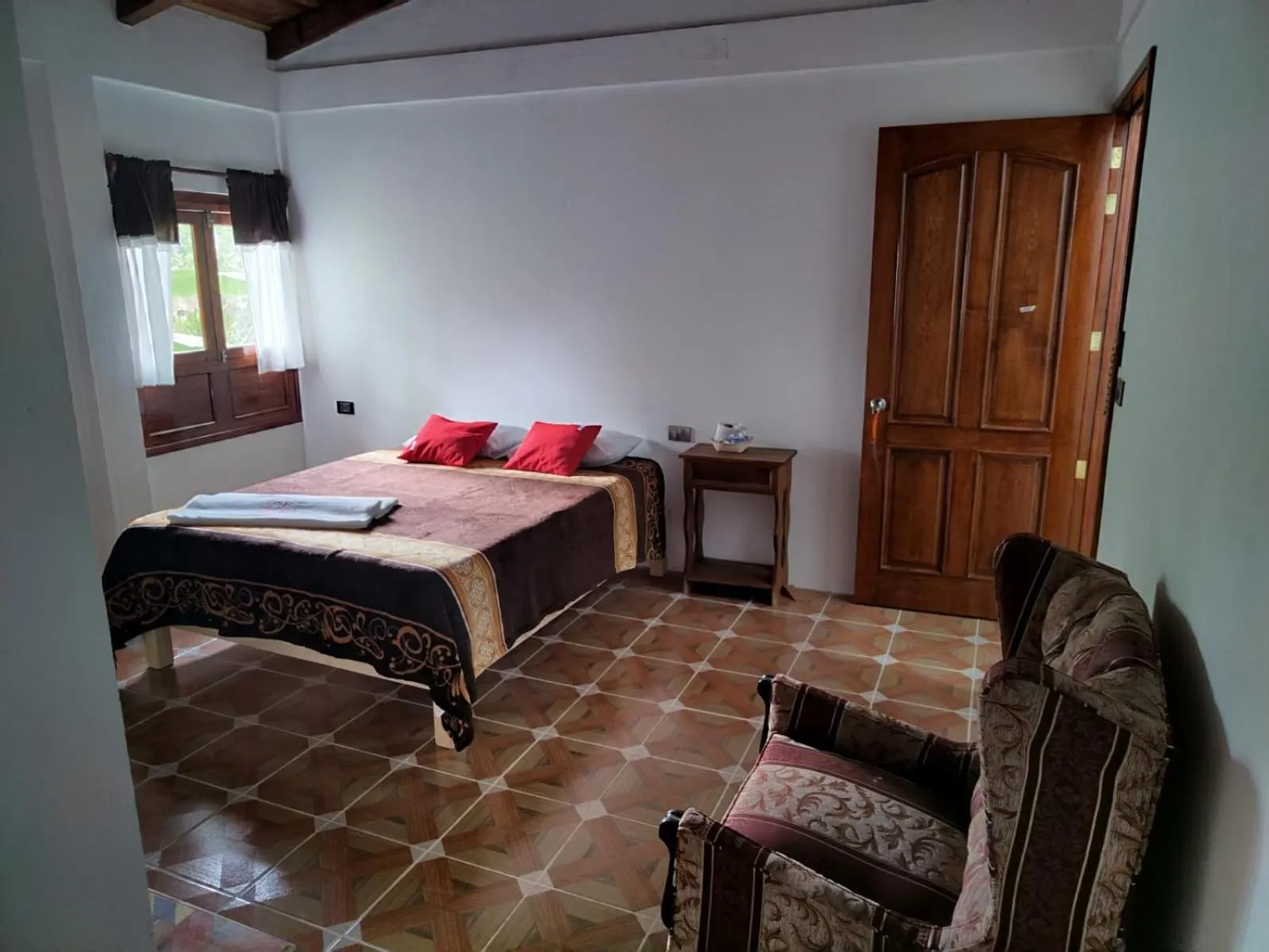 Bed in Hotel Coyopolan