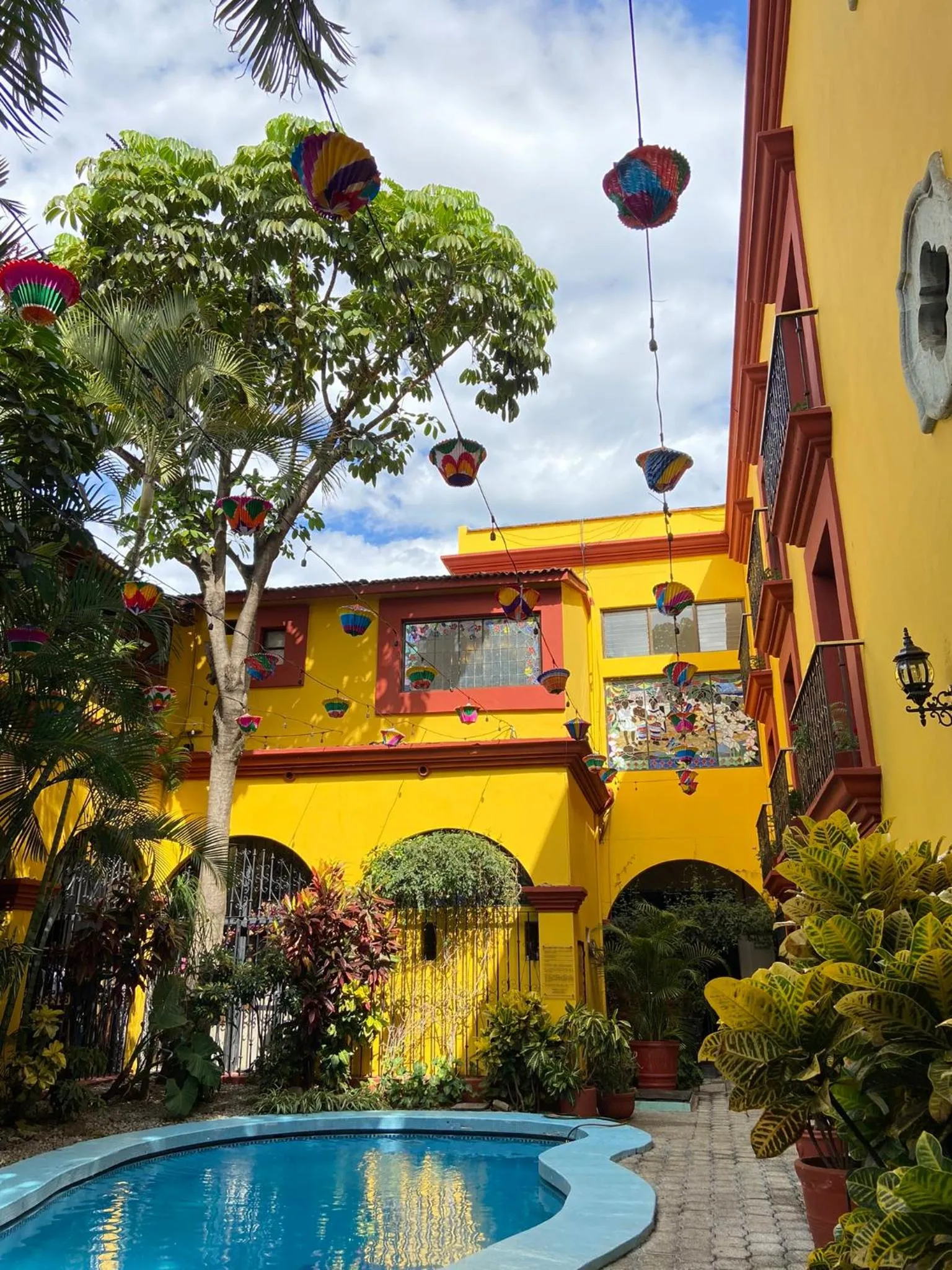 Swimming pool in Hotel Oaxaca Real