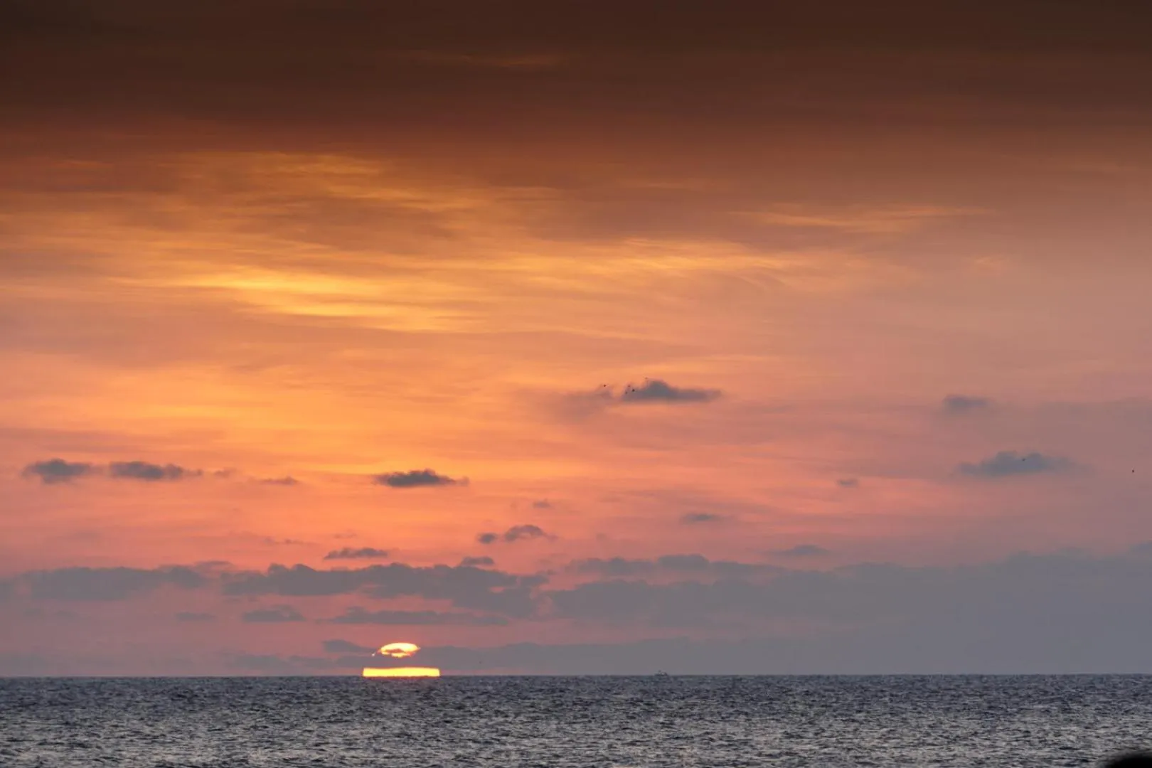 Sunset in Coral Sands Hotel
